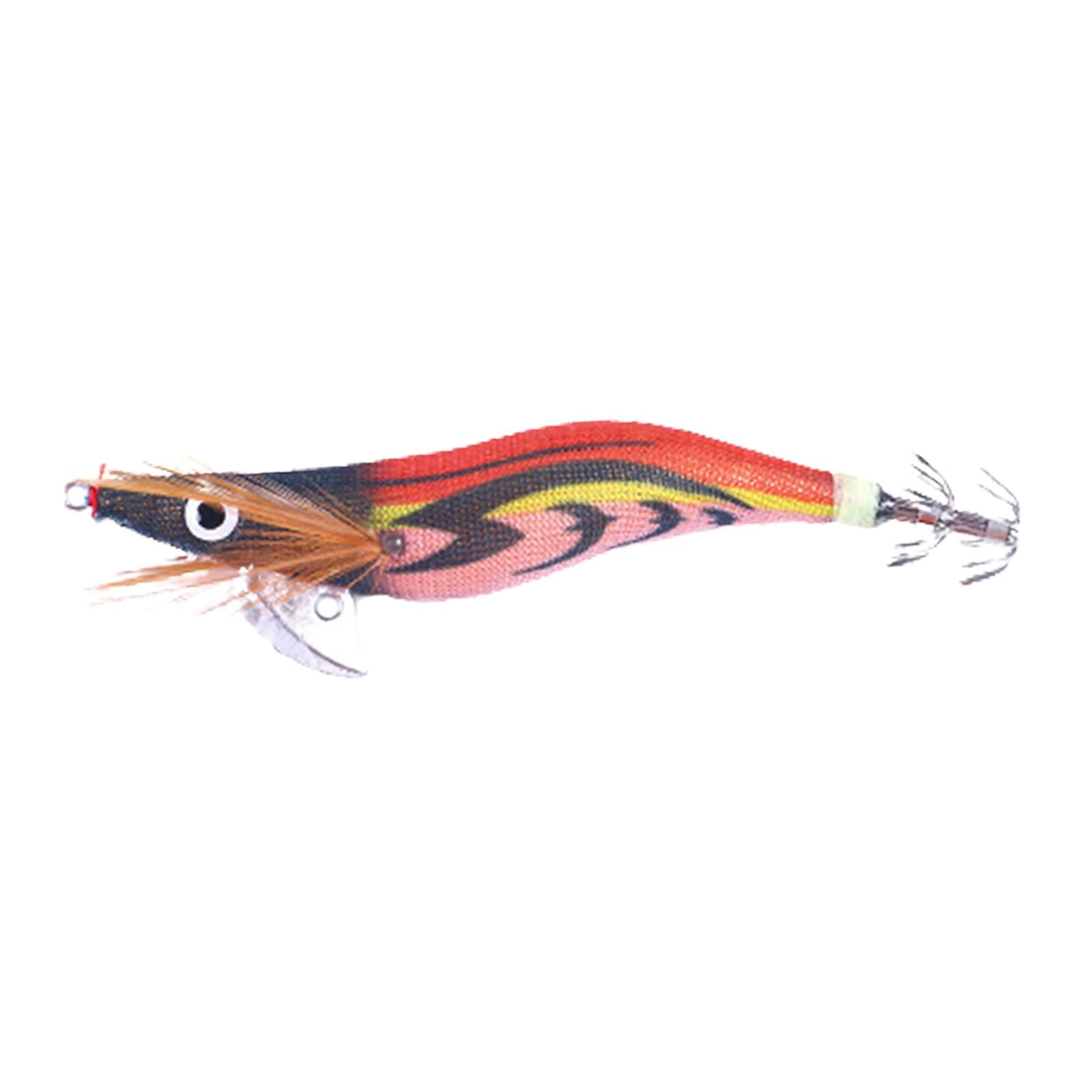 3xFishing Hook Fishing Baits Squid Jig Lures Fluorescent Durable Luminous Lure style F