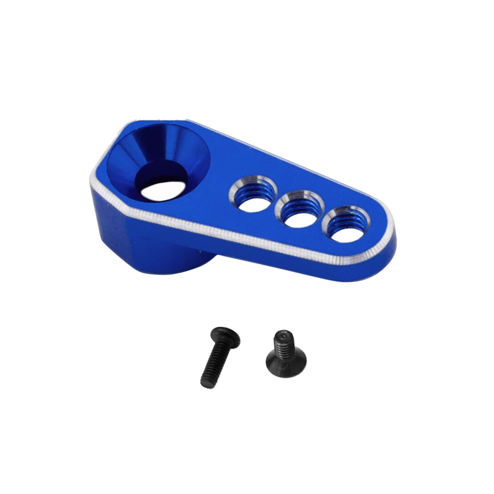 2xM3 25T Aluminum Metal Servo Horns Steering Arm Server Rocker for 2065T Trucks Dark Blue