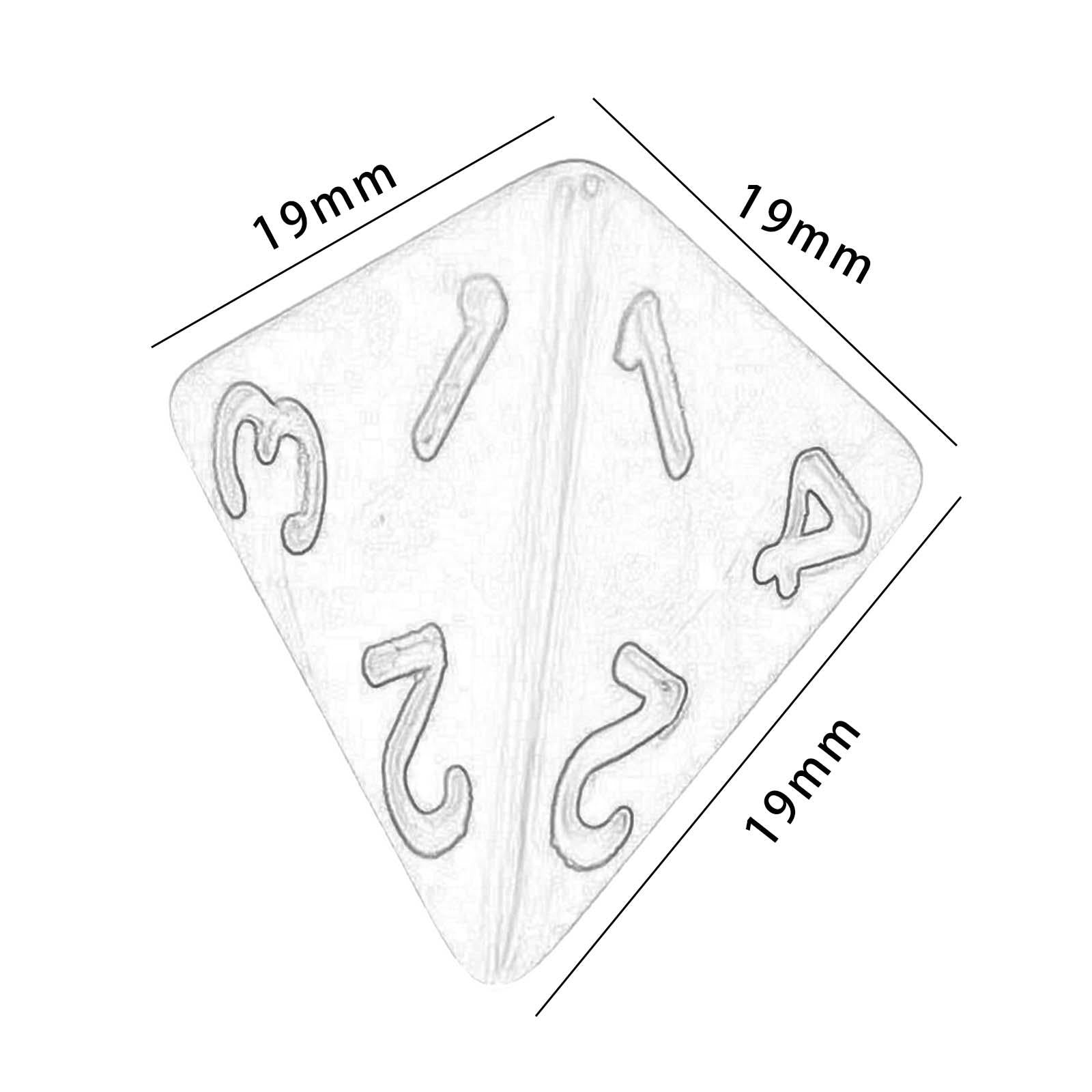 4x5x Game Dices Party Favors Acrylic Dices Polyhedral Dices for Home Bar Party