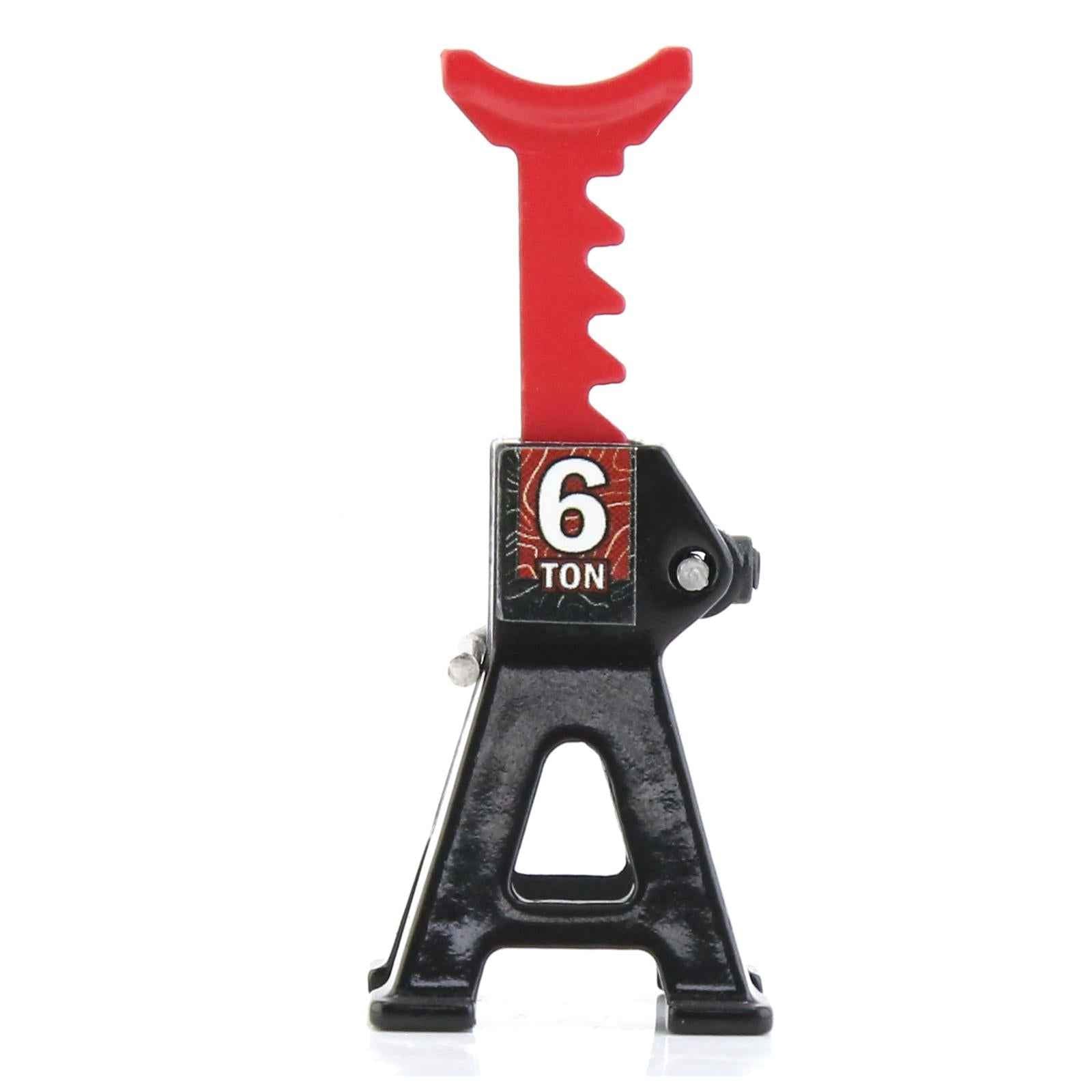 6 Ton Scale Jack Stand Durable Simulation Lifting Jack for 1:12 1:28 Crawler black