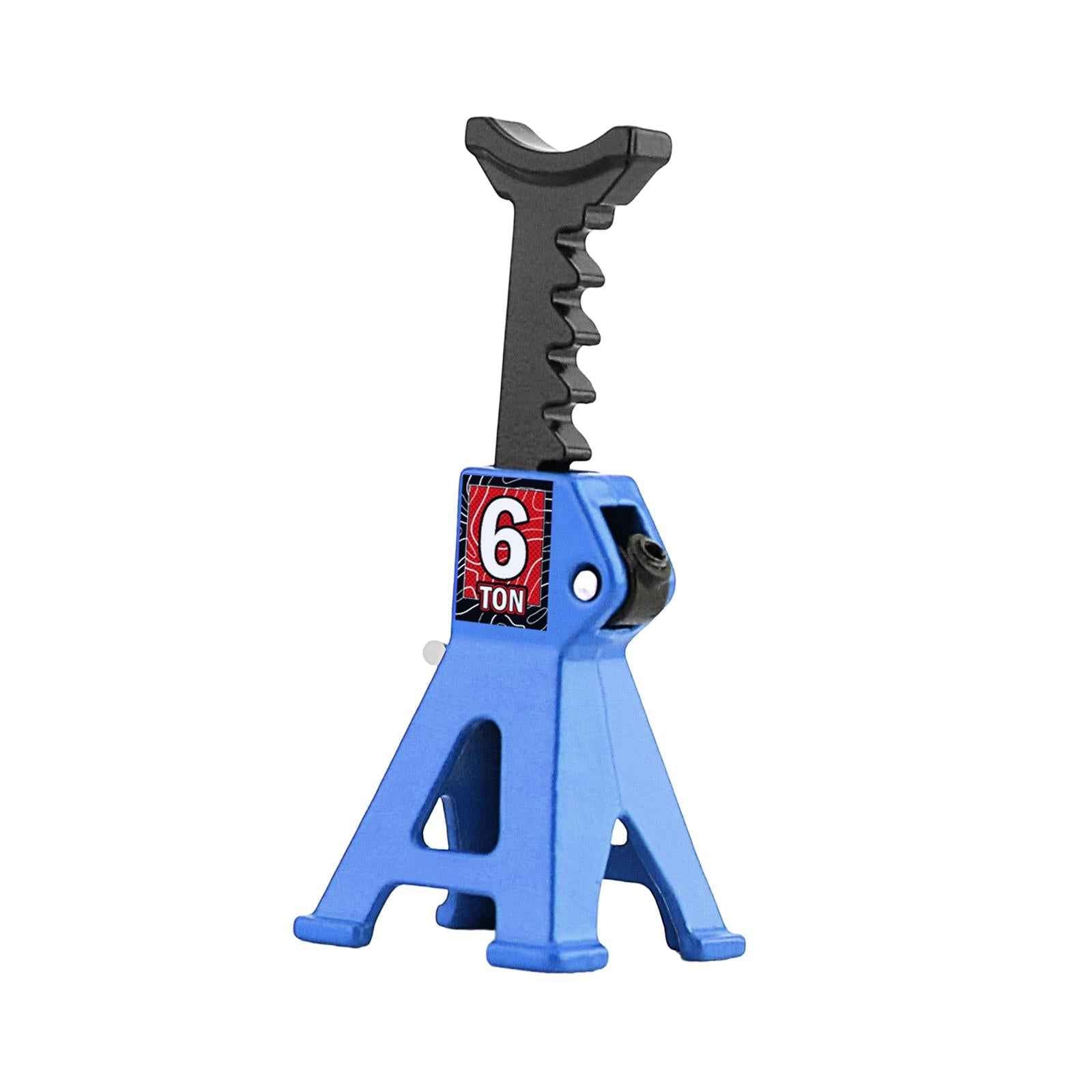 6 Ton Scale Jack Stand Durable Simulation Lifting Jack for 1:12 1:28 Crawler blue