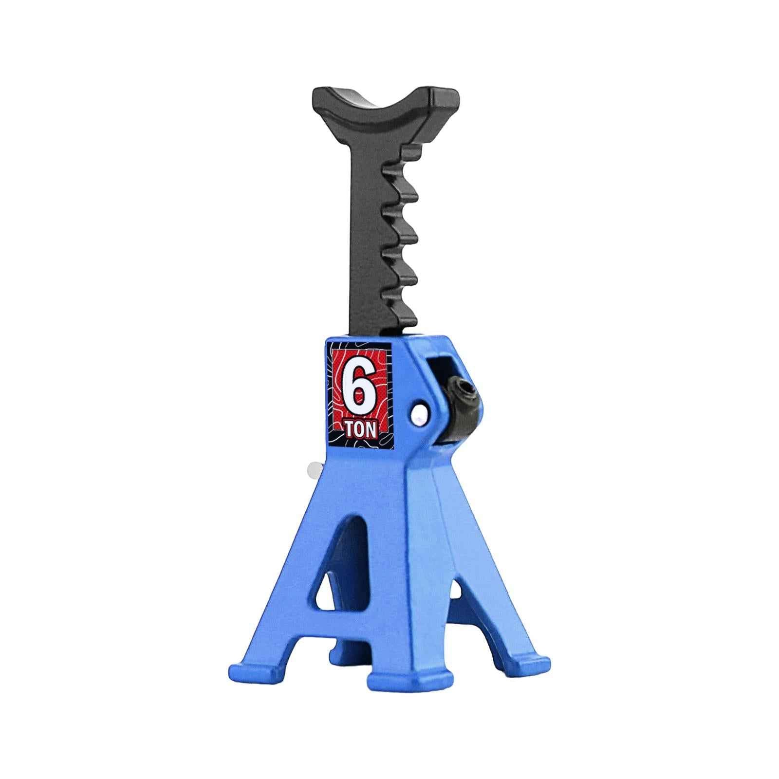 6 Ton Scale Jack Stand Durable Simulation Lifting Jack for 1:12 1:28 Crawler blue