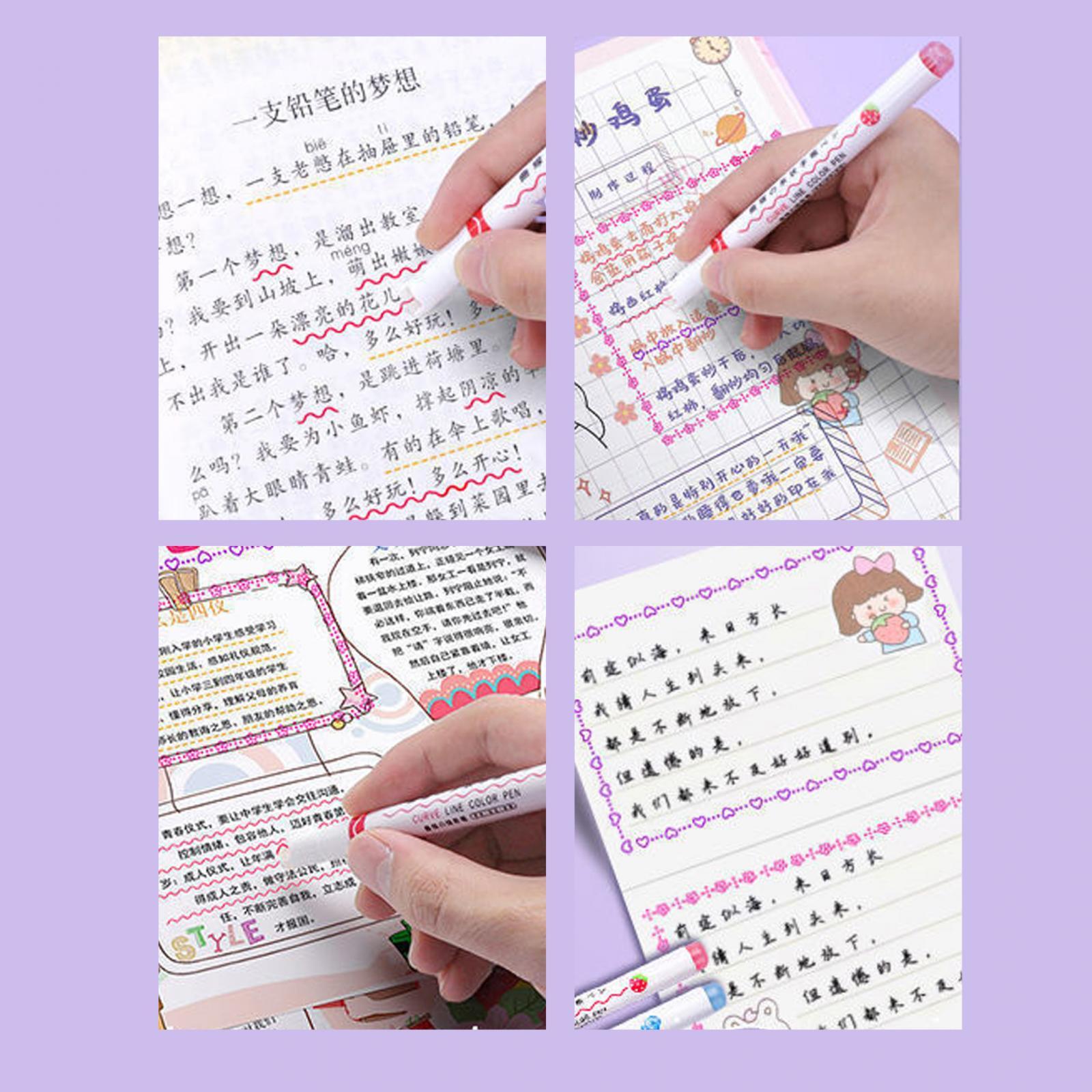 2xJournal Pens Self Outline Markers for Greeting Card Making Painting 6 pieces