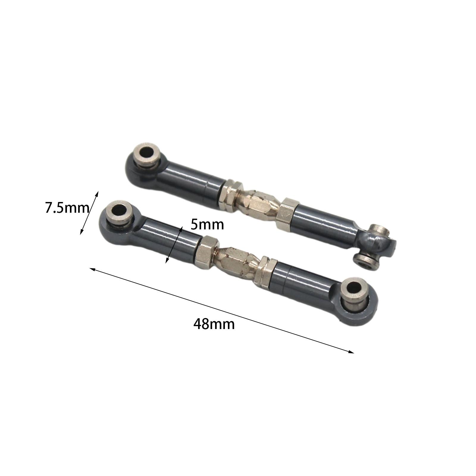 3x2Pcs Steering Link Rod Replacing Upgrade RC Car Push Rods for 1/16 H16 16207