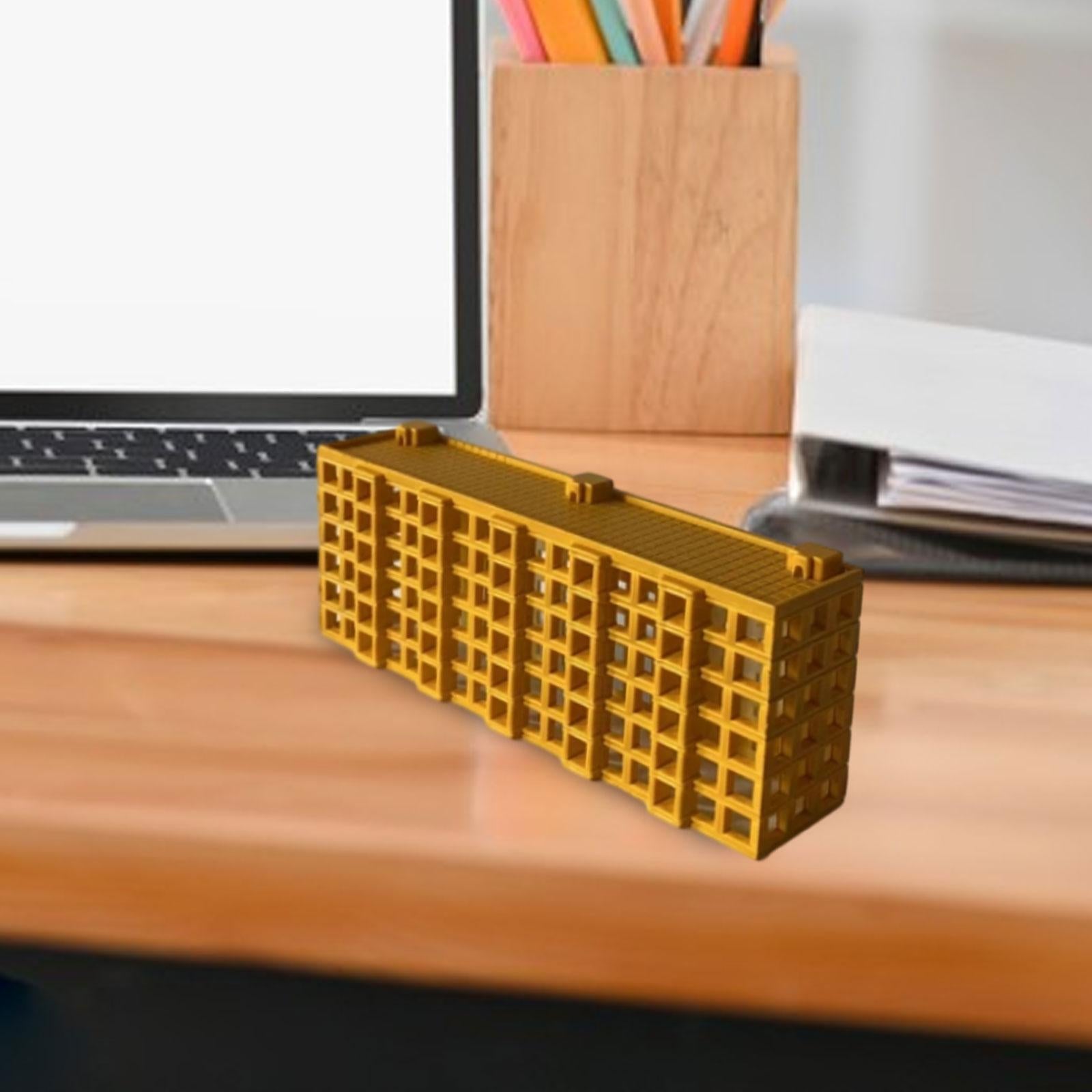 3xRailroad Architecture Layout 1/500 Construction Building Landscape Materials Style C