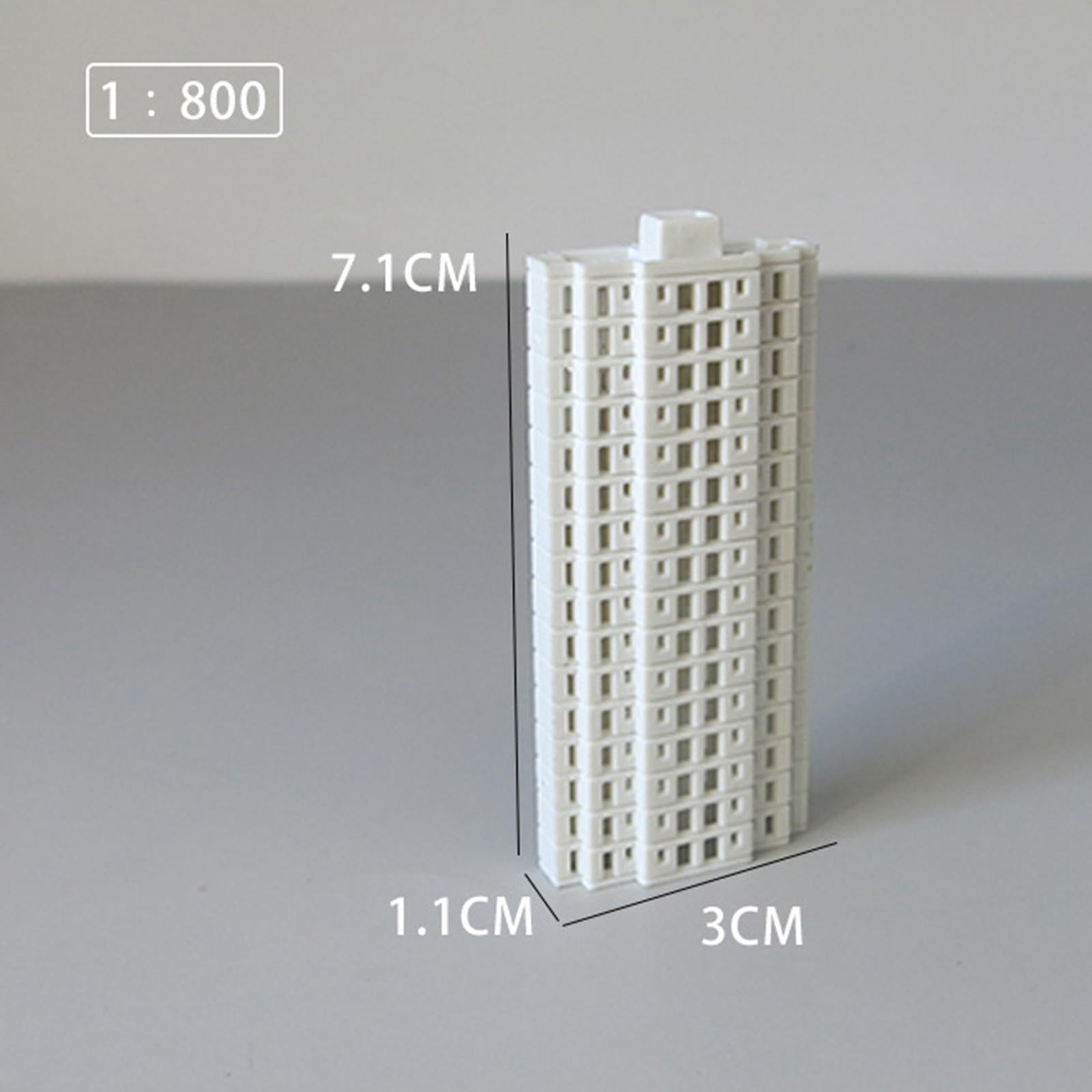 4xDiorama Residential Building 1/800 Construction Building Landscape Materials Style D