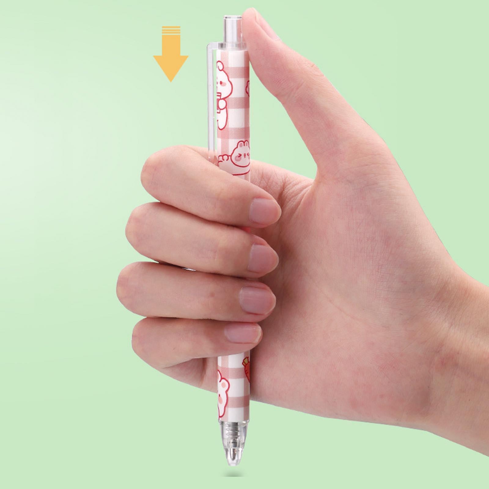 4x6Pcs Rollerball Pens Retractable Ballpoint Pens for Students Kids Journaling Shark