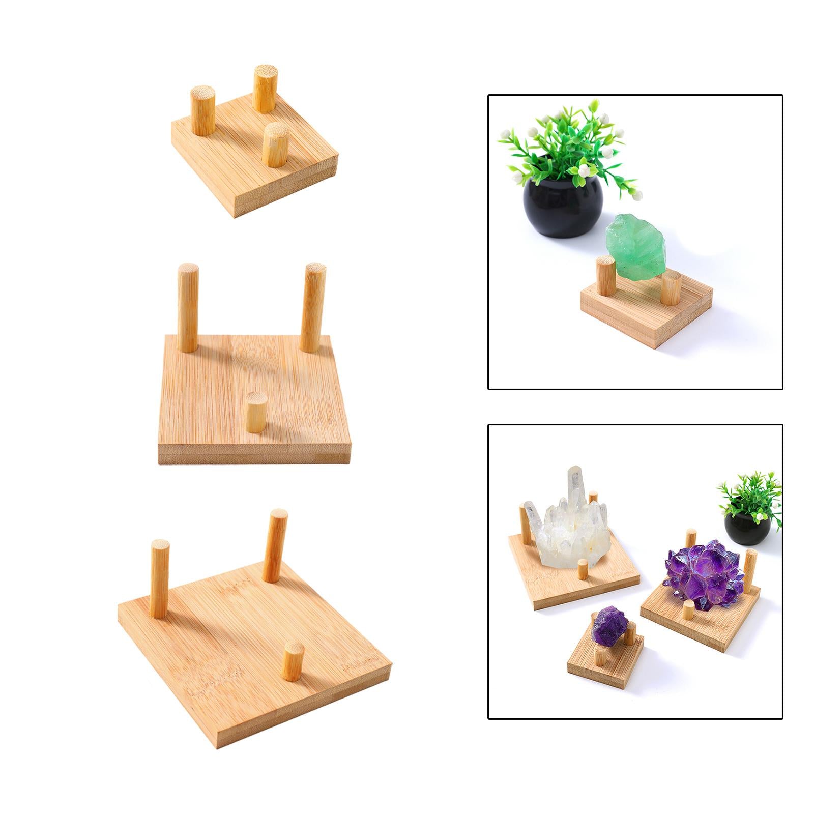 2xSmall Display Easel Holder Mineral Stand for Small Collectible Mineral Slab S