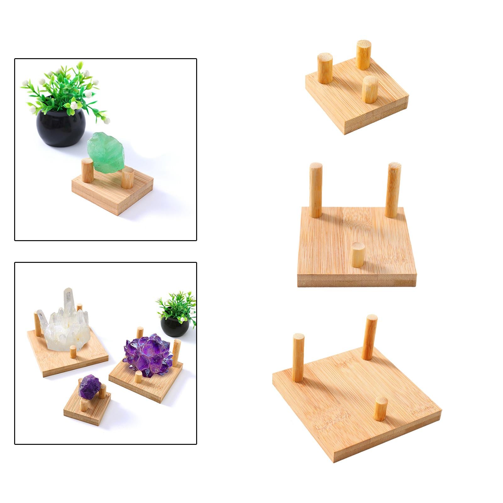 4xSmall Display Easel Holder Mineral Stand for Small Collectible Mineral Slab S
