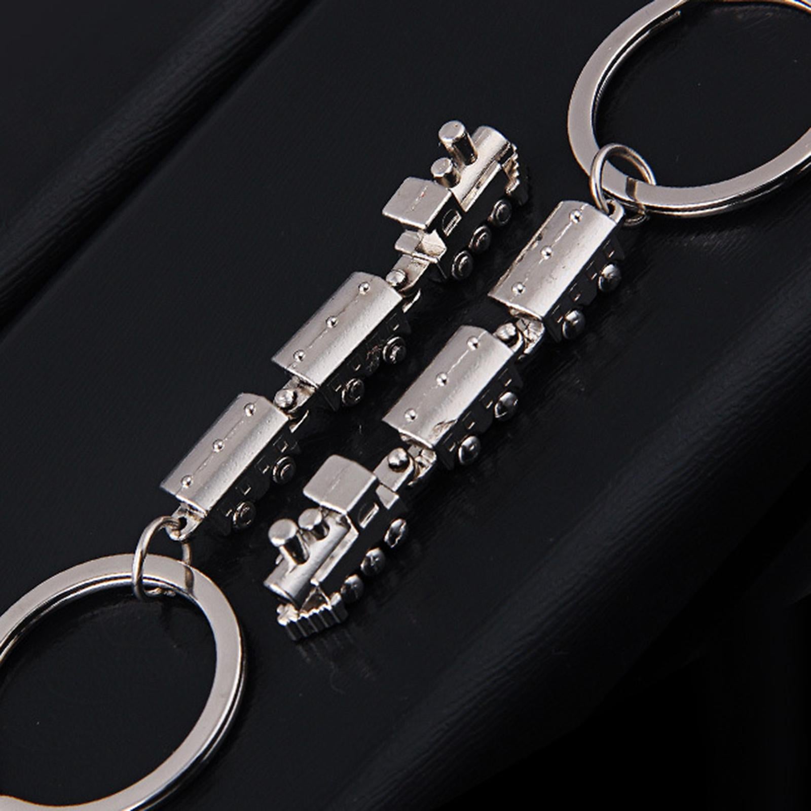 3xMini Train Keychain Key Holder Train Enthusiast Present Valentines Day Gifts