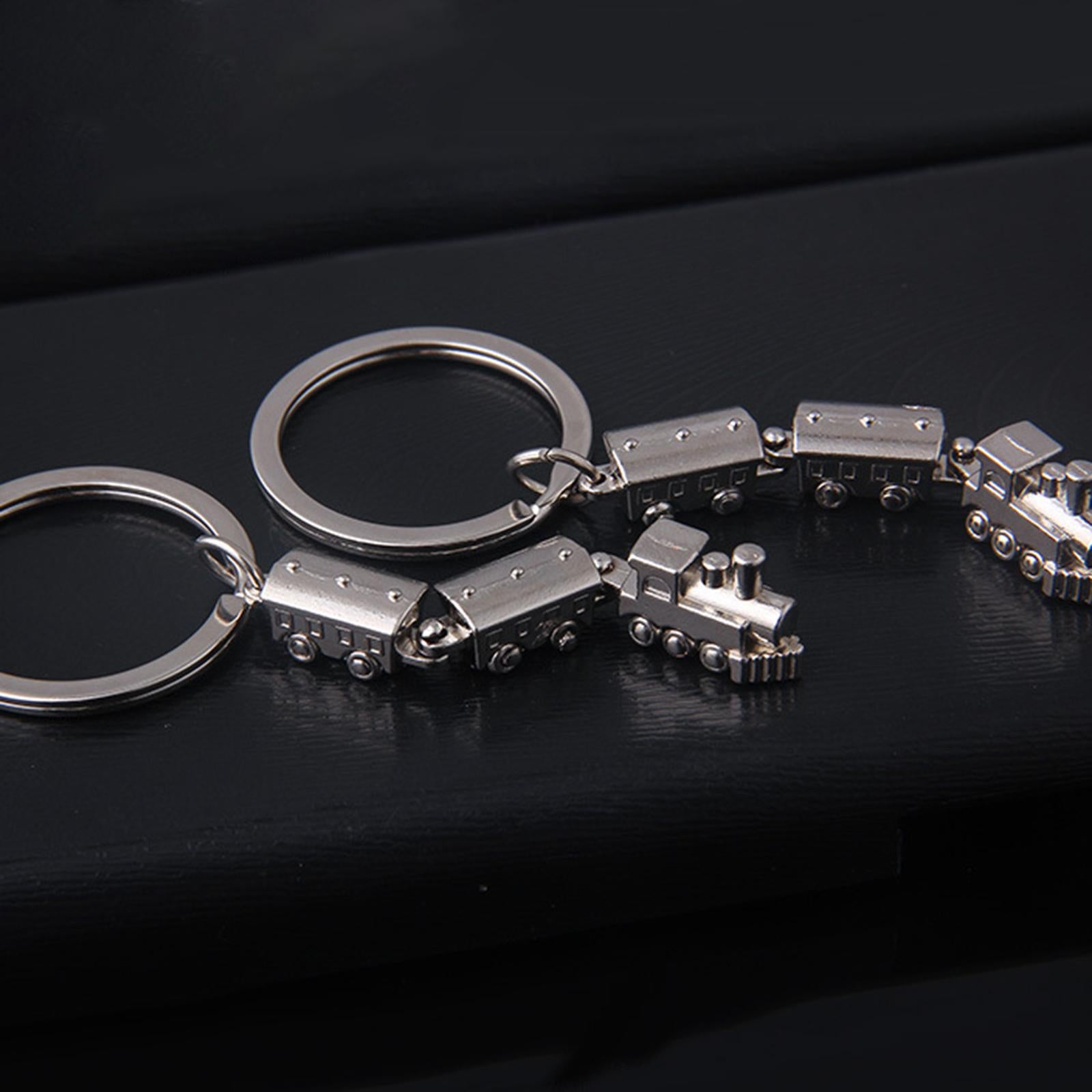 4xMini Train Keychain Key Holder Train Enthusiast Present Valentines Day Gifts