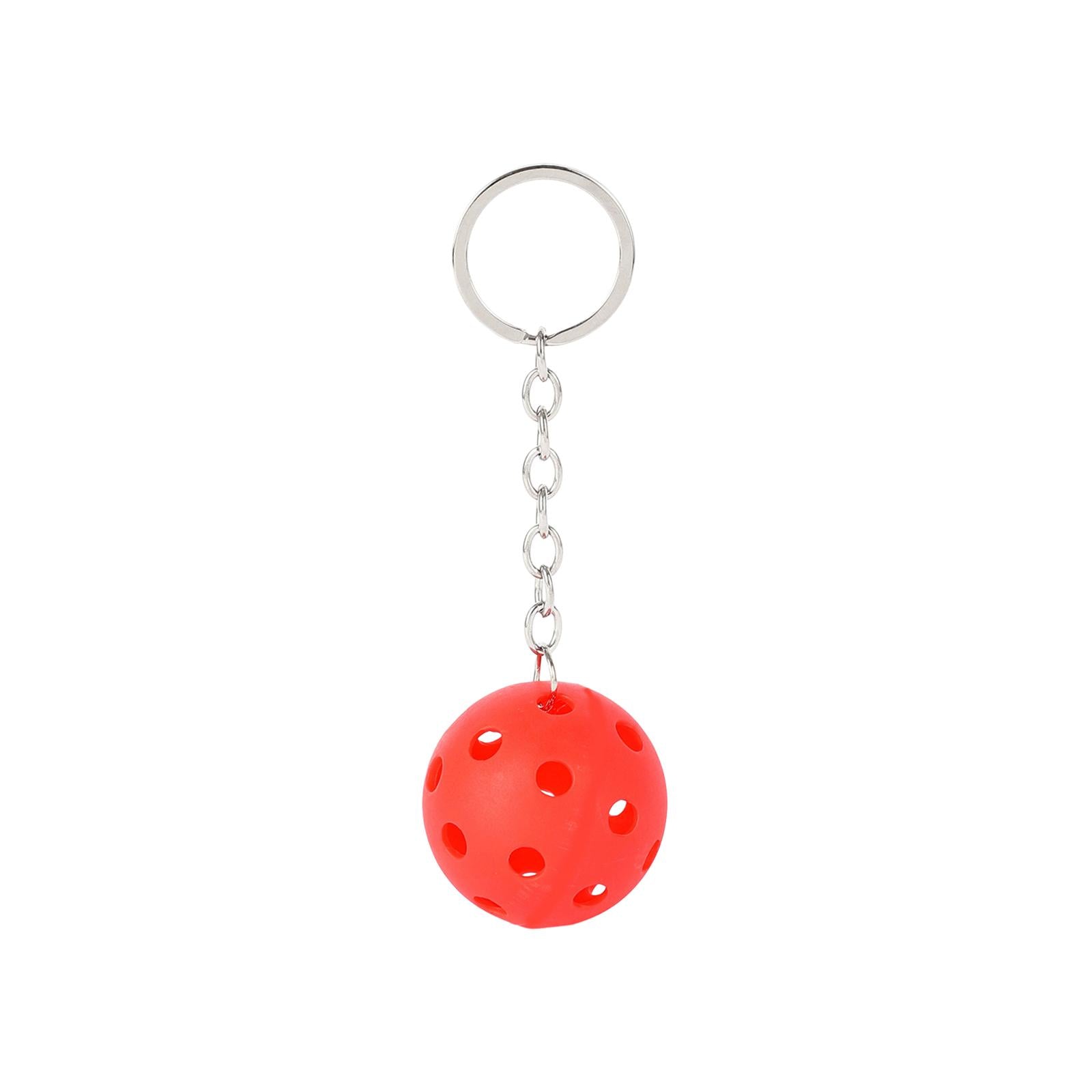 4xPickleball Keychain Portable Pickleball Bag for Backpack Hoilday Handbag red