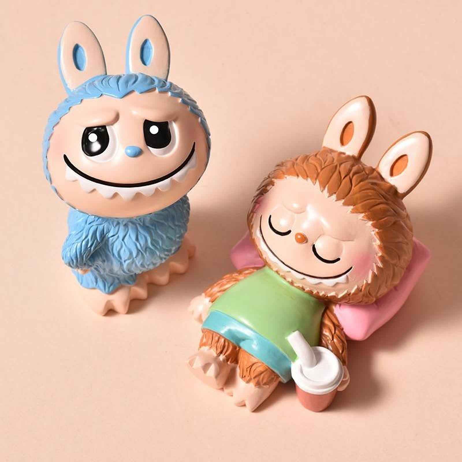Labubu Action Figure Resin Unique Random Design Box Toy Children Girls Teens