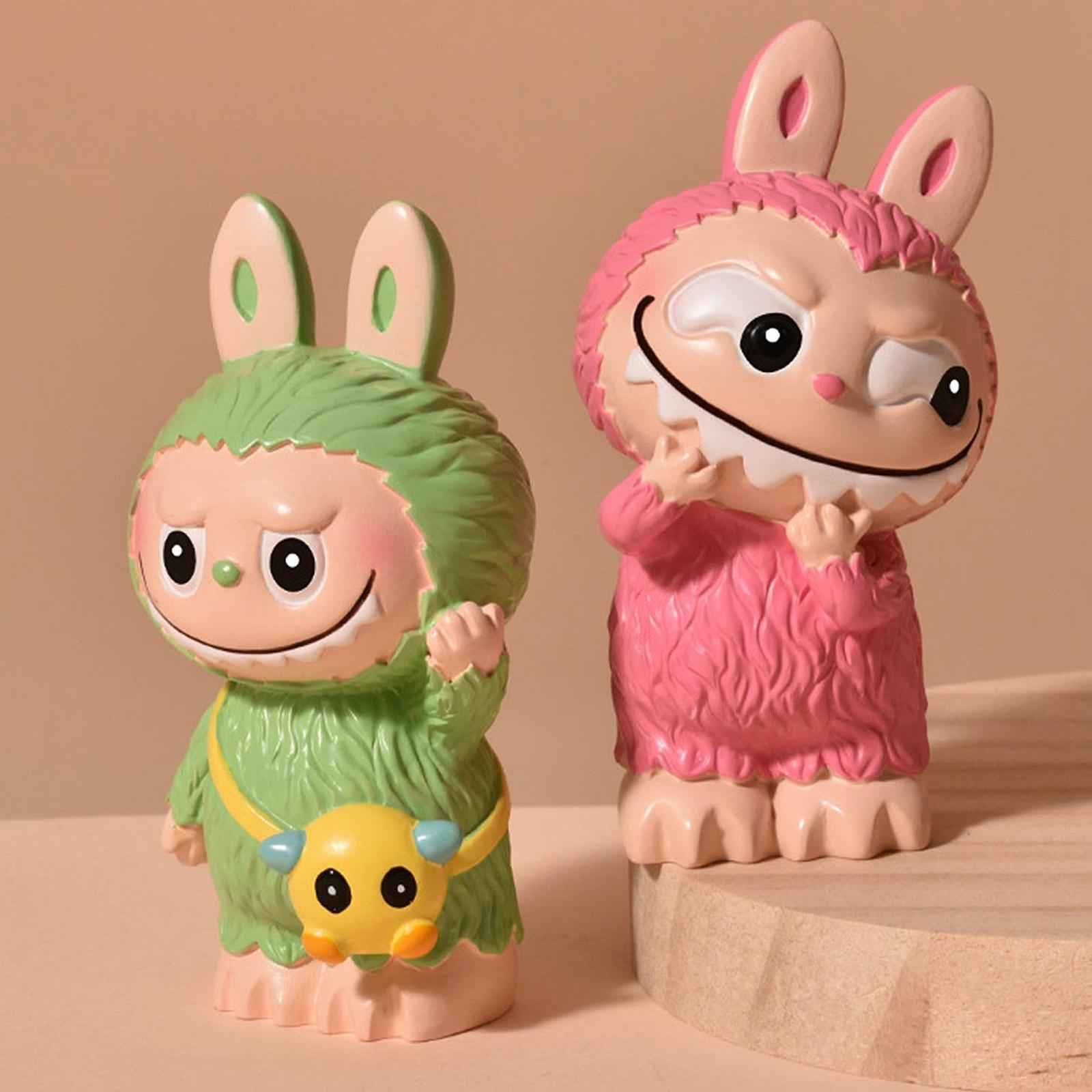 Labubu Action Figure Resin Unique Random Design Box Toy Children Girls Teens