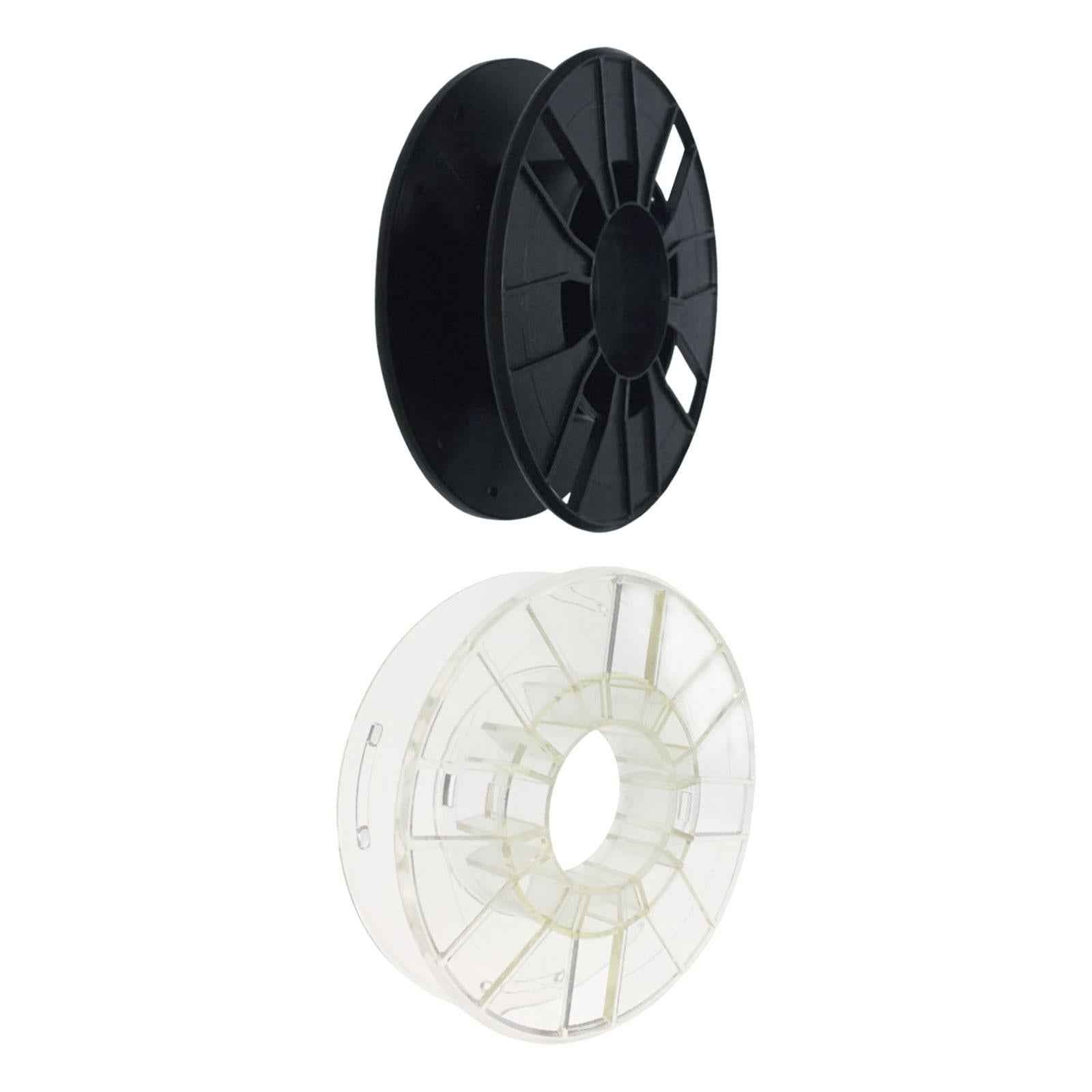 3D Printer Filament Reel Winder Cable Holder Sturdy Optical Fiber Empty Disk Black