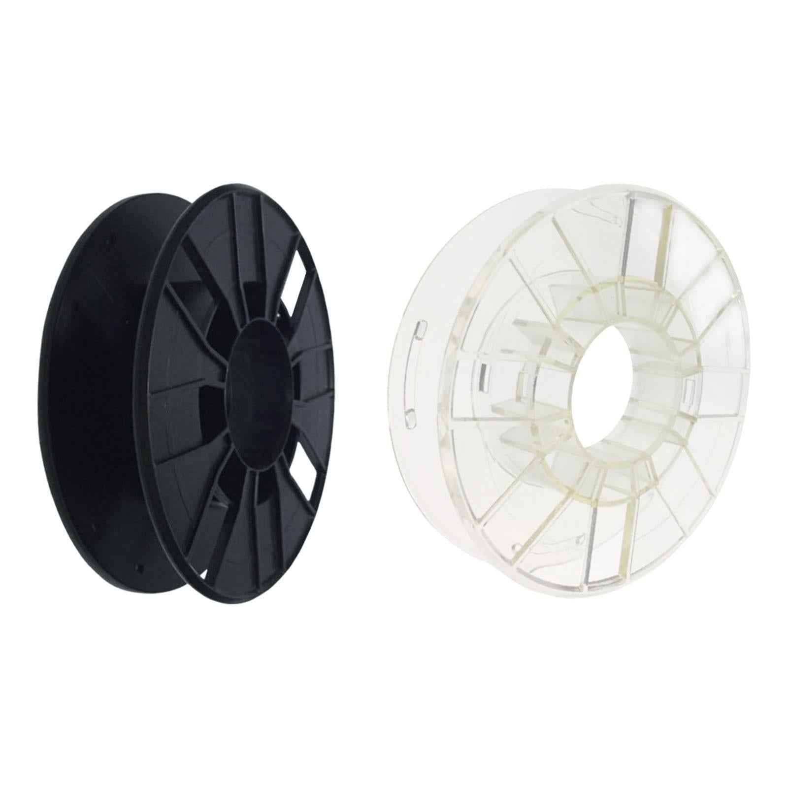 3D Printer Filament Reel Winder Cable Holder Sturdy Optical Fiber Empty Disk Black