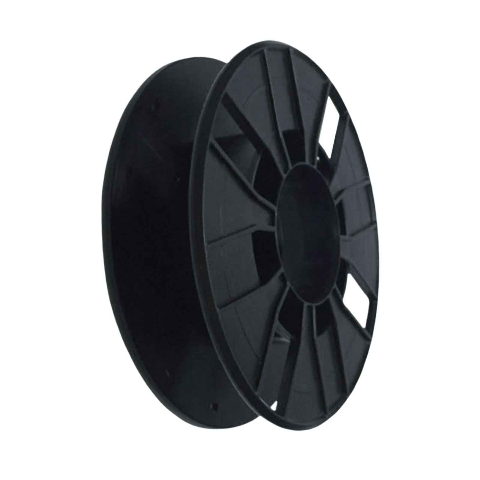 3D Printer Filament Reel Winder Cable Holder Sturdy Optical Fiber Empty Disk Black