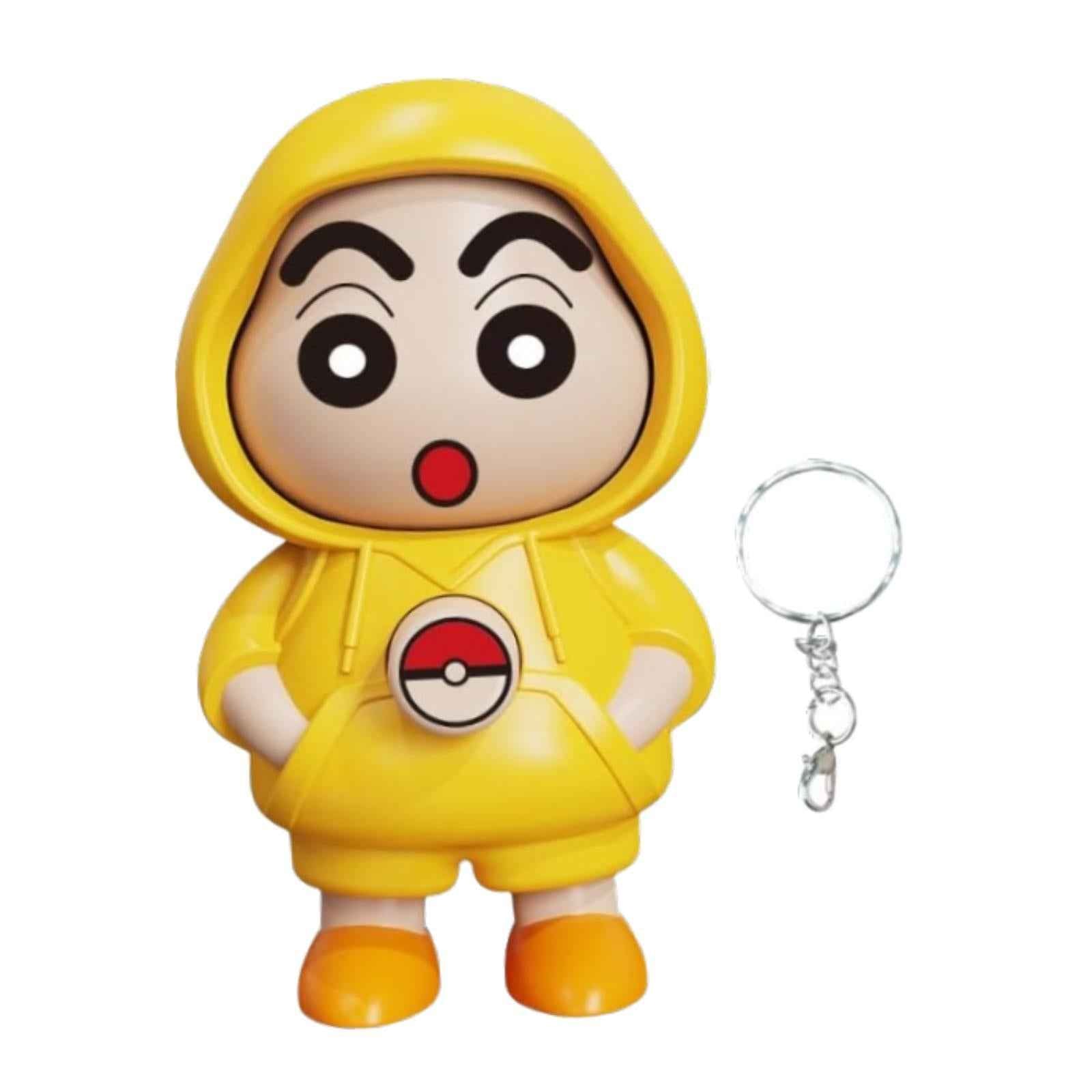 Face Changing Doll Key Holder Cartoon Character Keychain for Men Gifts yellow