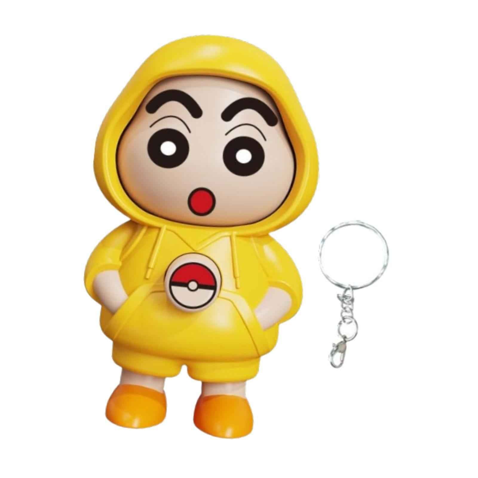 Face Changing Doll Key Holder Cartoon Character Keychain for Men Gifts yellow