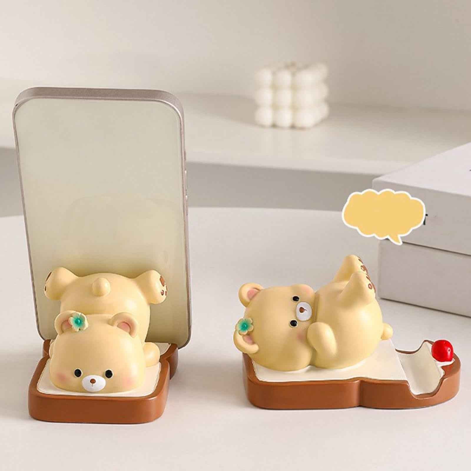 Cute Bear Cell Phone Stand Holder Lovely Phone Mount Unique Desk Phone Stand Inverted Bear