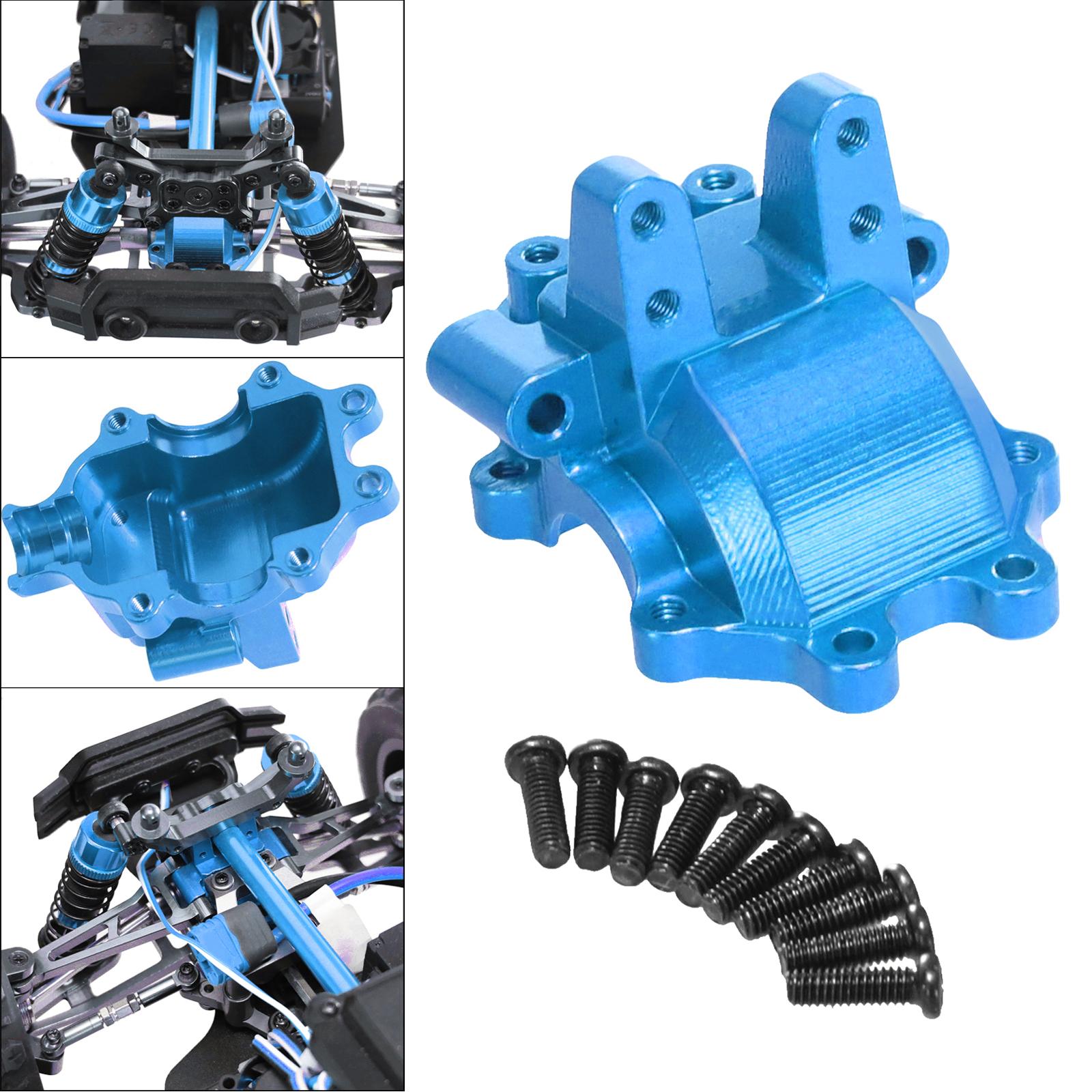 Aluminum Alloy Front Gear Box Cover for 1/14 H14BM 14210 14209 DIY Parts Blue