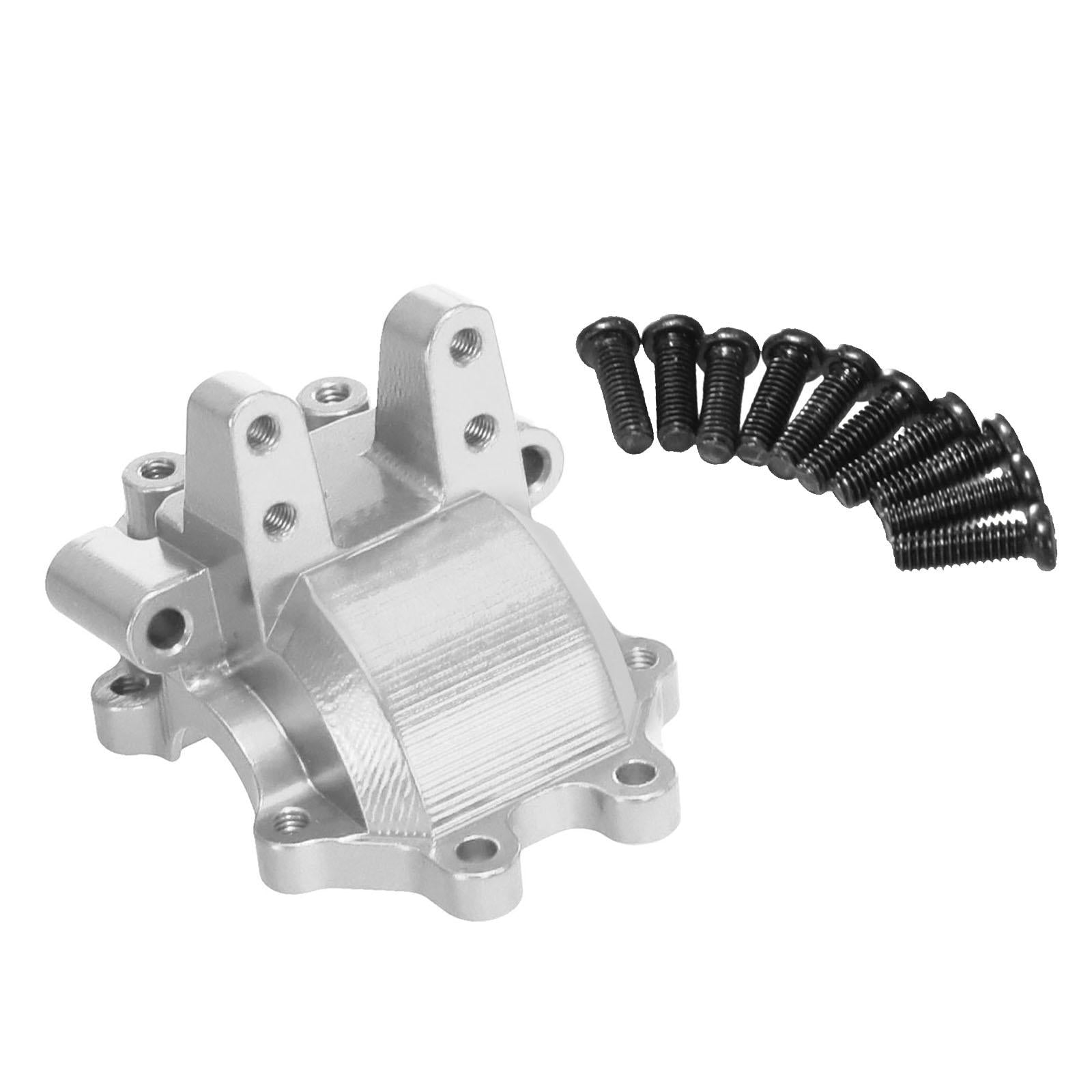 Aluminum Alloy Front Gear Box Cover for 1/14 H14BM 14210 14209 DIY Parts Silver