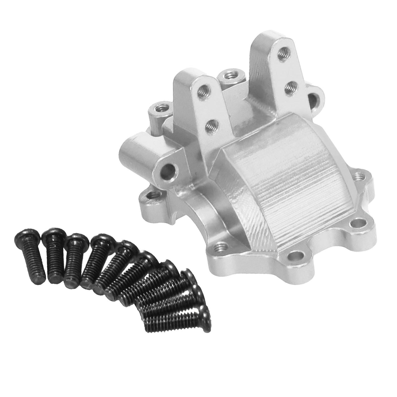 Aluminum Alloy Front Gear Box Cover for 1/14 H14BM 14210 14209 DIY Parts Silver