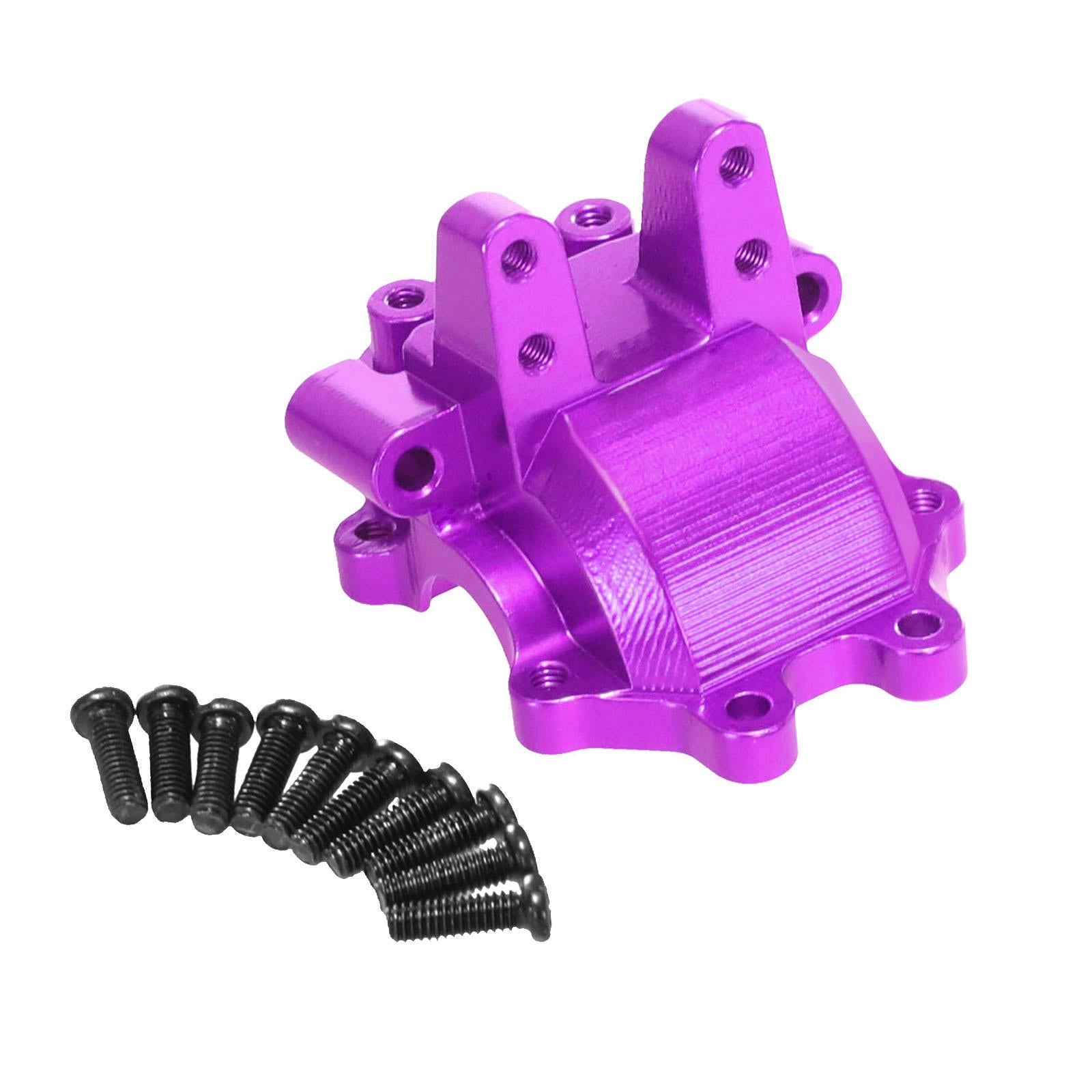 Aluminum Alloy Front Gear Box Cover for 1/14 H14BM 14210 14209 DIY Parts Purple