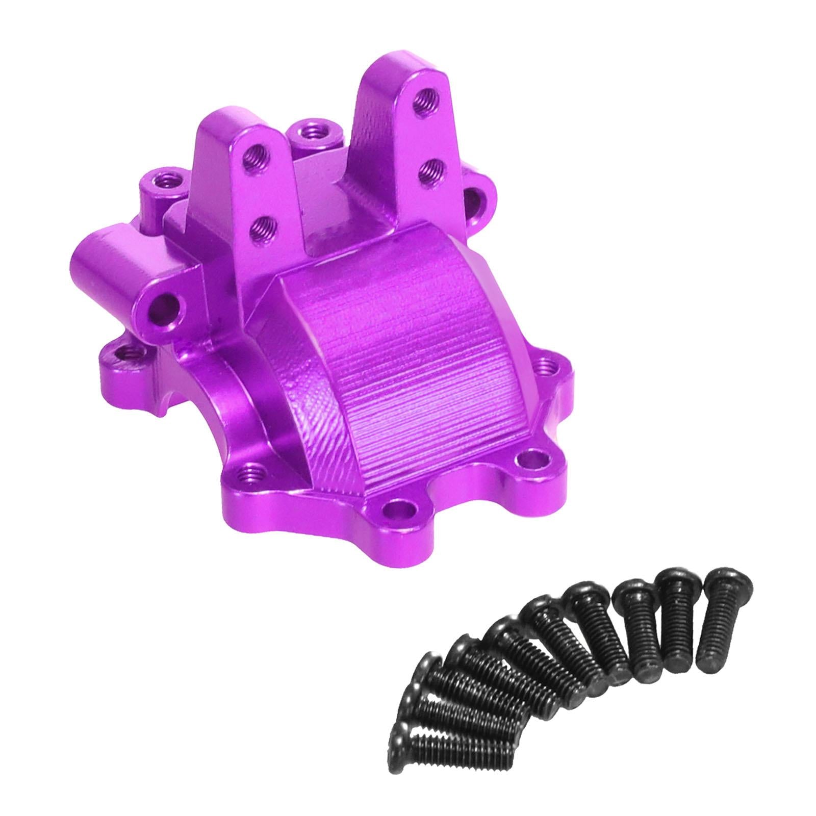 Aluminum Alloy Front Gear Box Cover for 1/14 H14BM 14210 14209 DIY Parts Purple