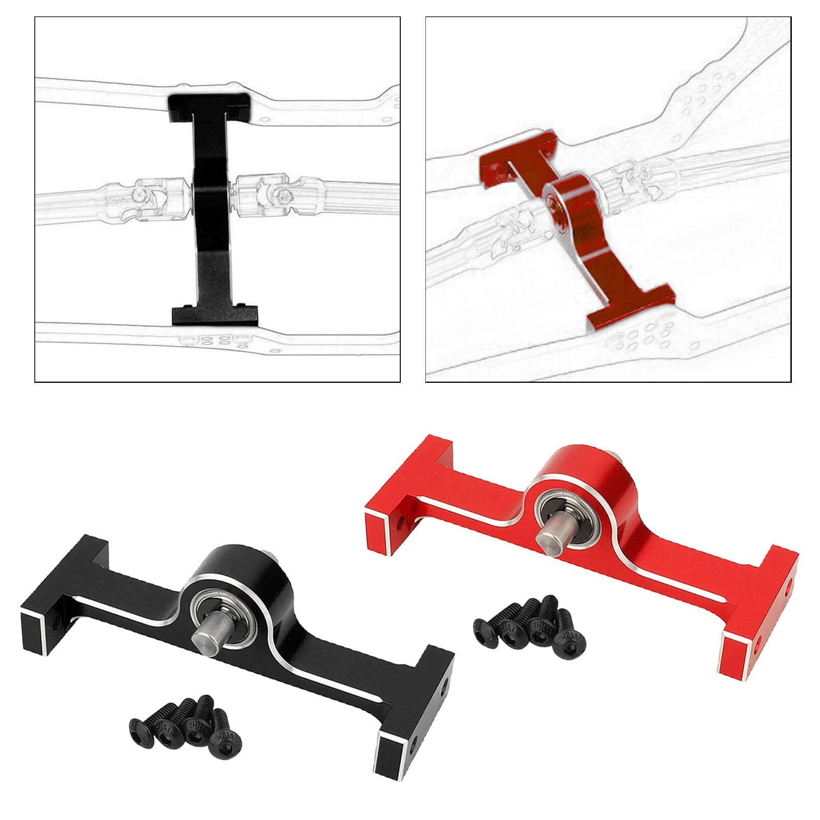 Aluminum Alloy RC Car Transfer Case Chassis Builder for 1/10 RC Rock Crawler Red