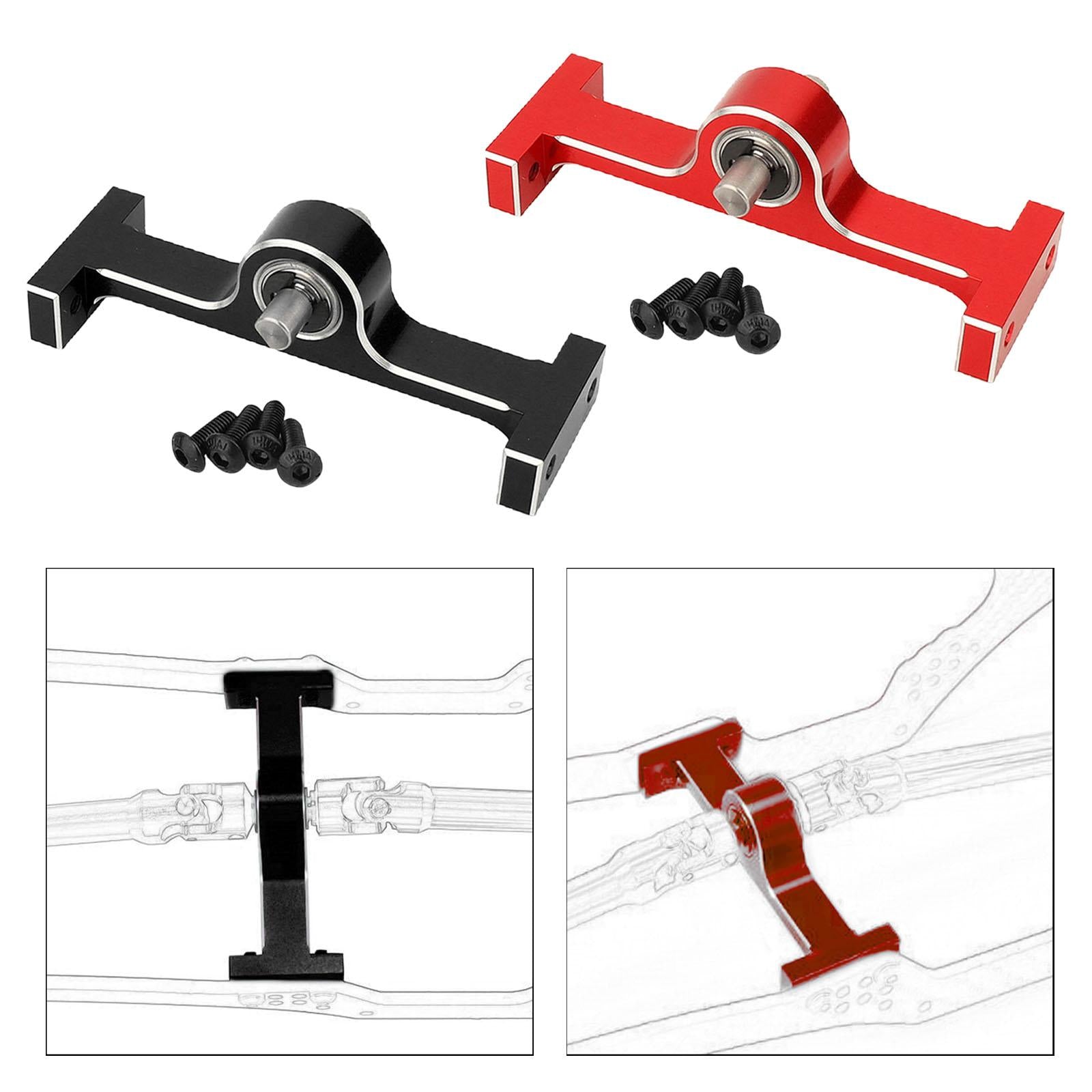 Aluminum Alloy RC Car Transfer Case Chassis Builder for 1/10 RC Rock Crawler Red