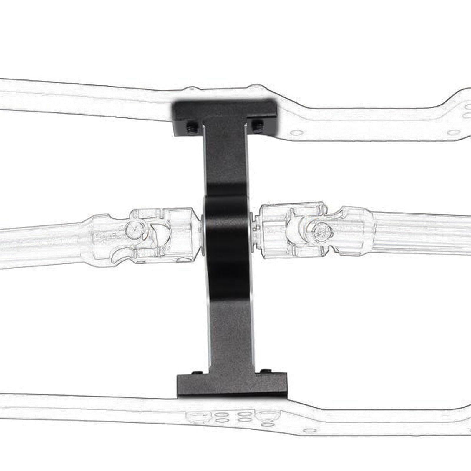 Aluminum Alloy RC Car Transfer Case Chassis Builder for 1/10 RC Rock Crawler Black