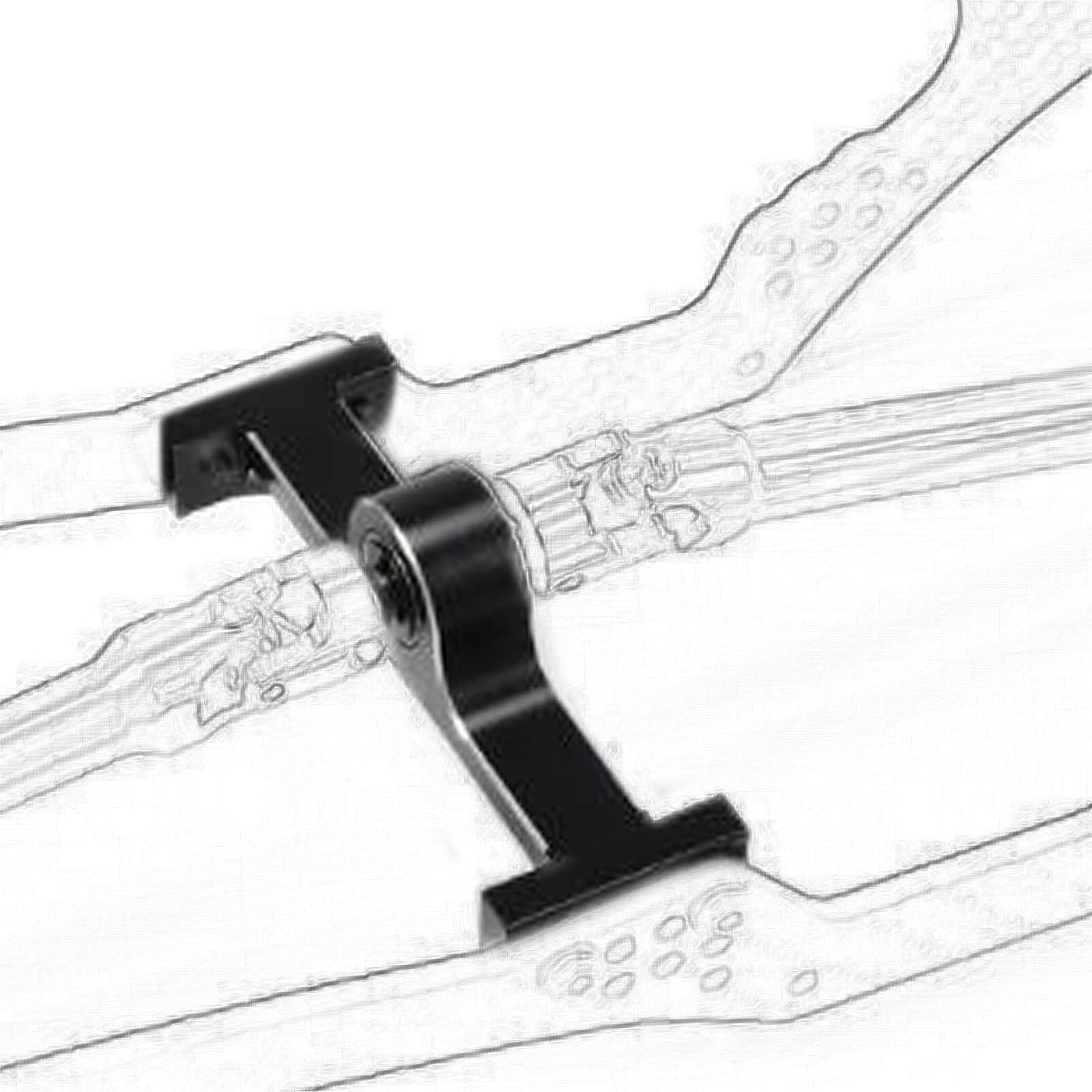 Aluminum Alloy RC Car Transfer Case Chassis Builder for 1/10 RC Rock Crawler Black