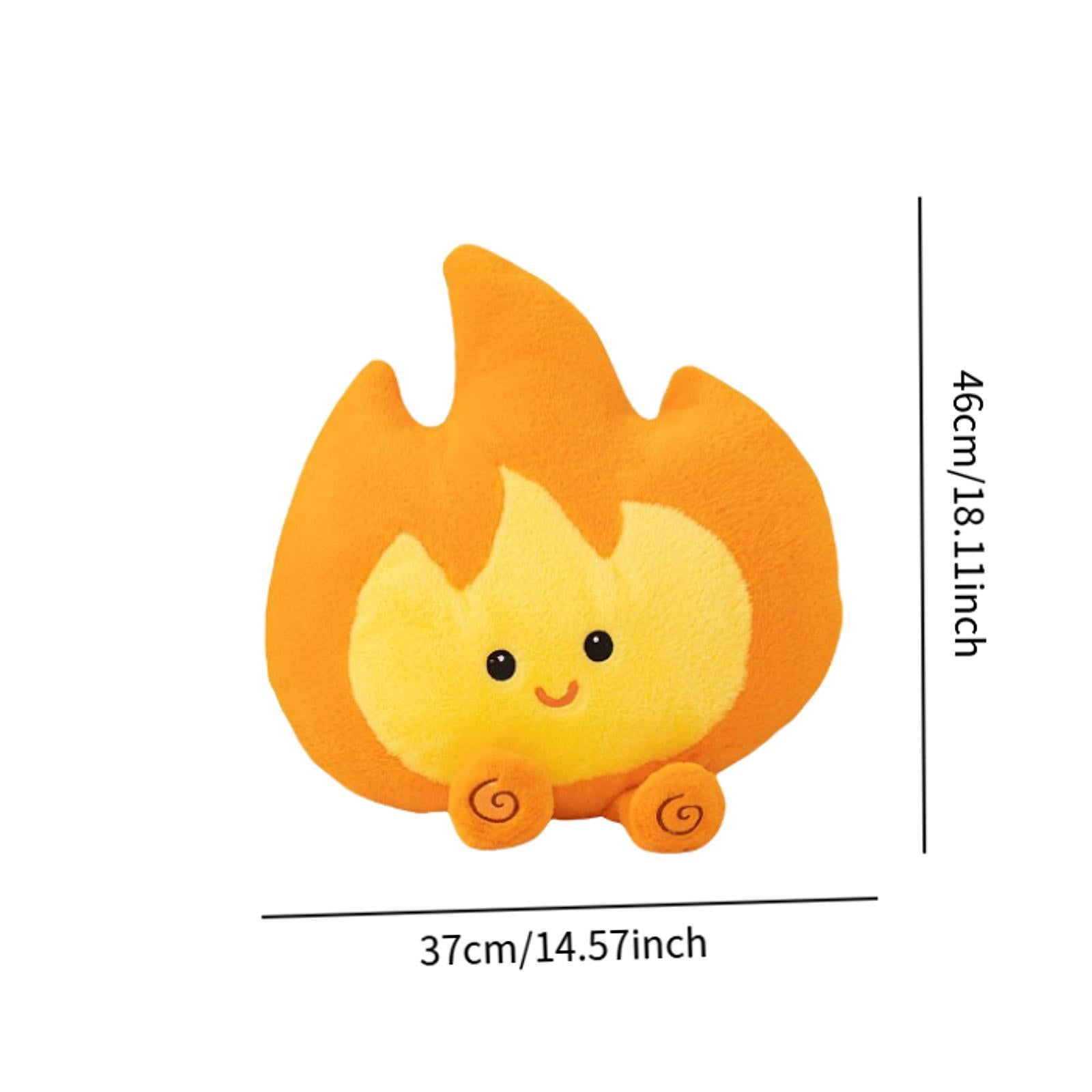Cartoon Flame Plush Toy Cute Reading Pillow Room Decor Plush Pillow for Kids