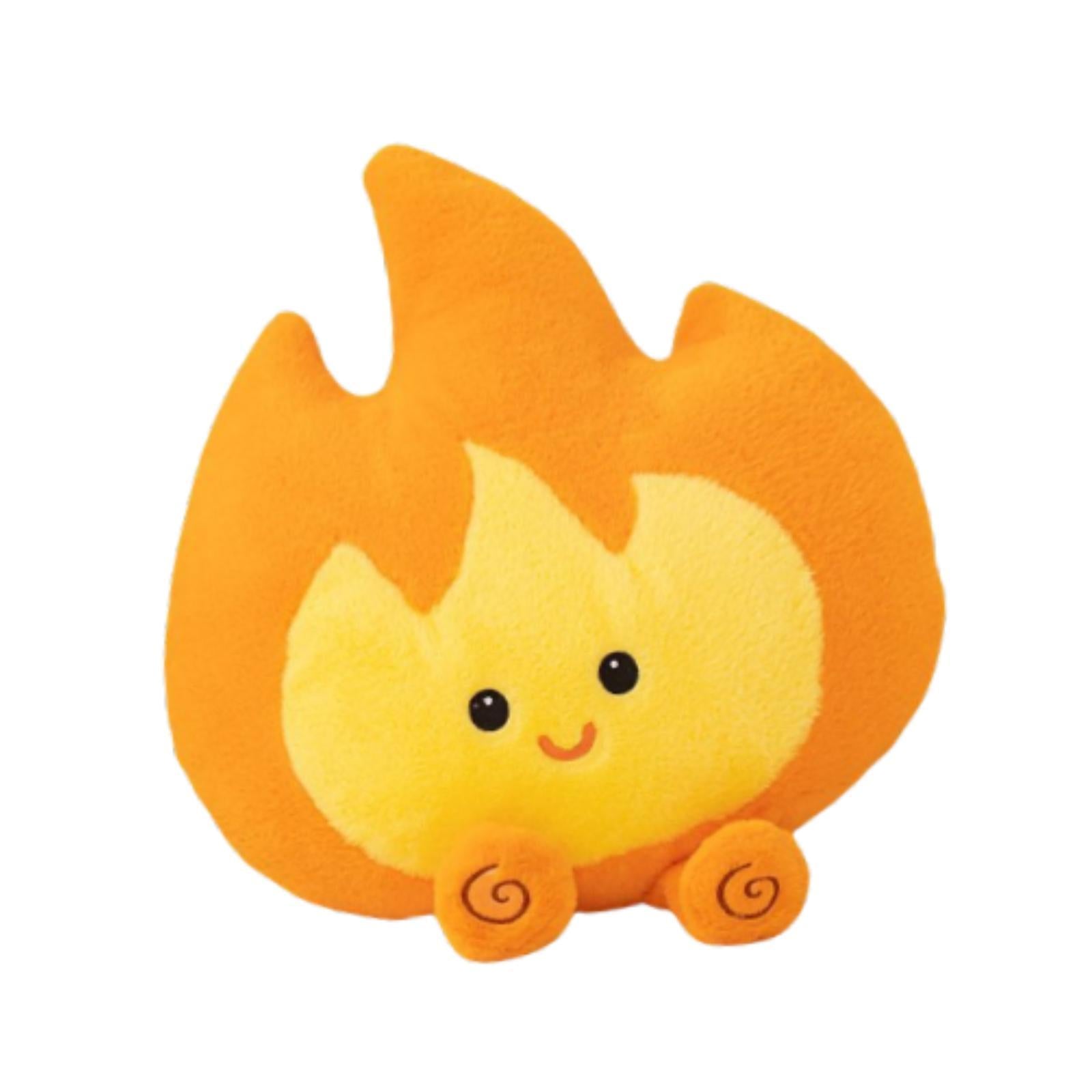 Cartoon Flame Plush Toy Cute Reading Pillow Room Decor Plush Pillow for Kids