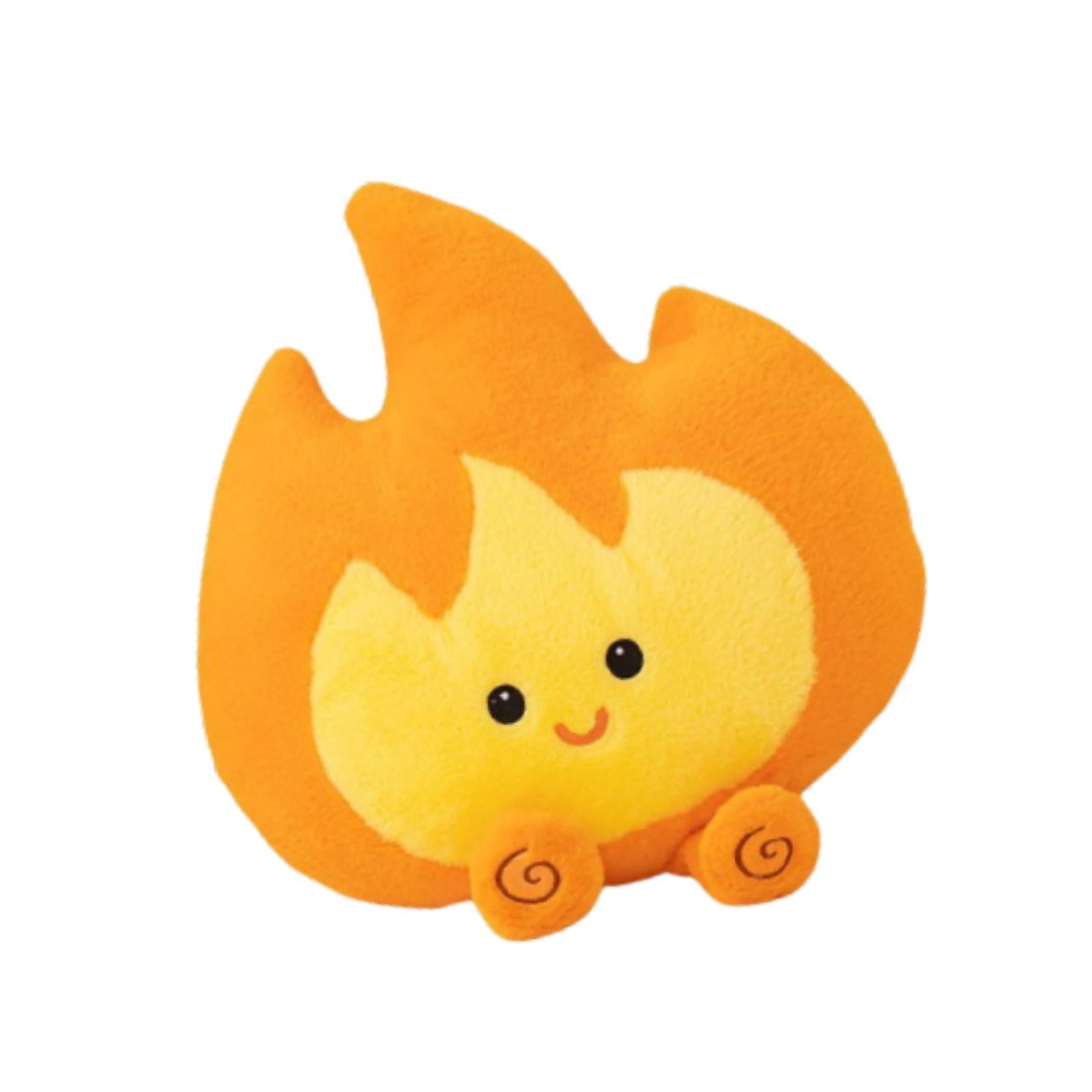 Cartoon Flame Plush Toy Cute Reading Pillow Room Decor Plush Pillow for Kids