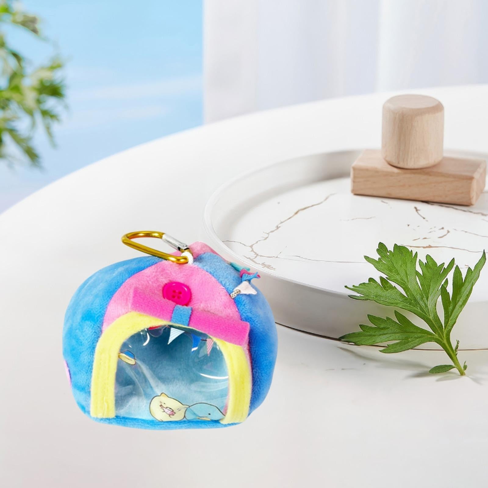 Doll Miniature Tent Keychain Bag Accessory for Dolls House Gift DIY Supplies Blue