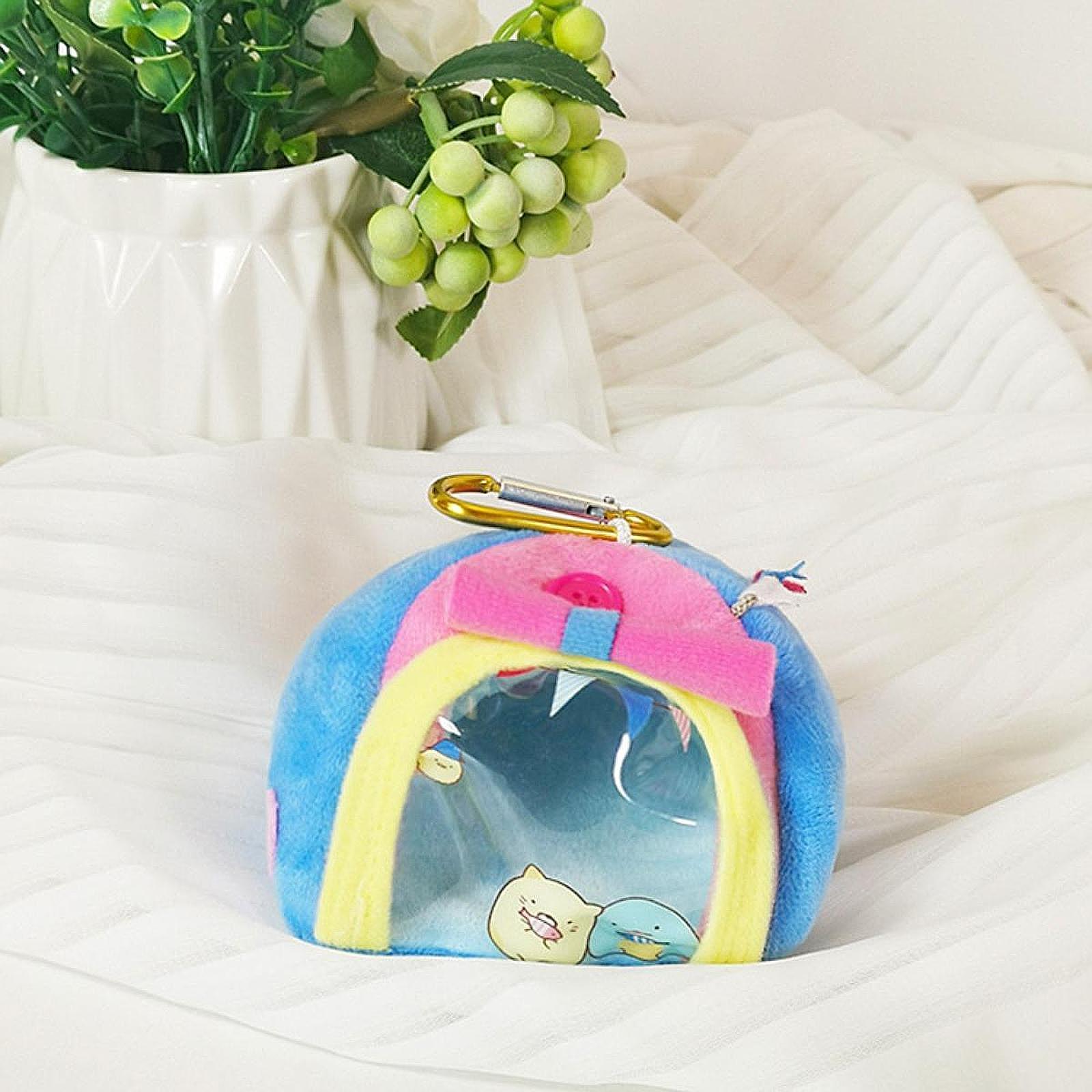 Doll Miniature Tent Keychain Bag Accessory for Dolls House Gift DIY Supplies Blue