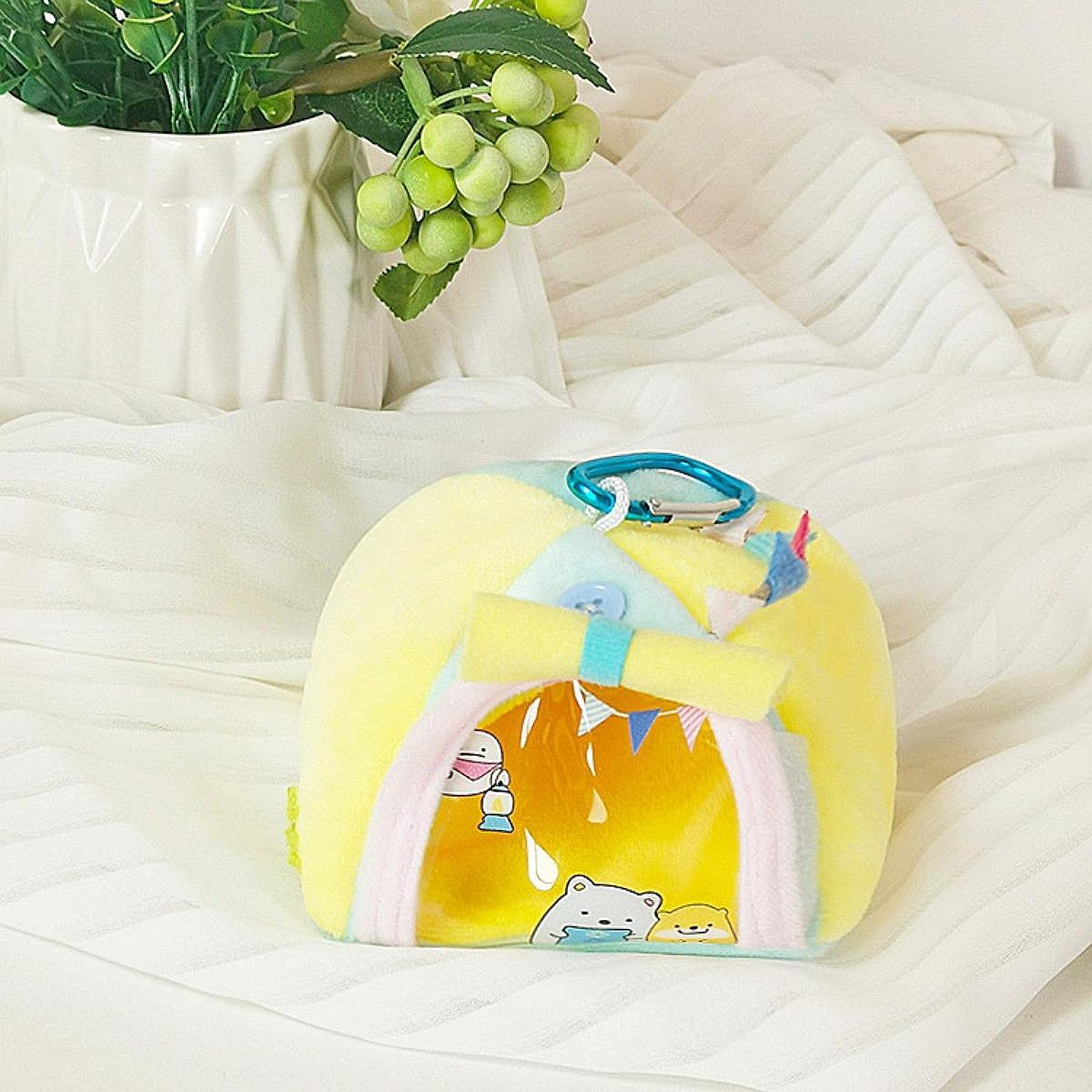 Doll Miniature Tent Keychain Bag Accessory for Dolls House Gift DIY Supplies Yellow