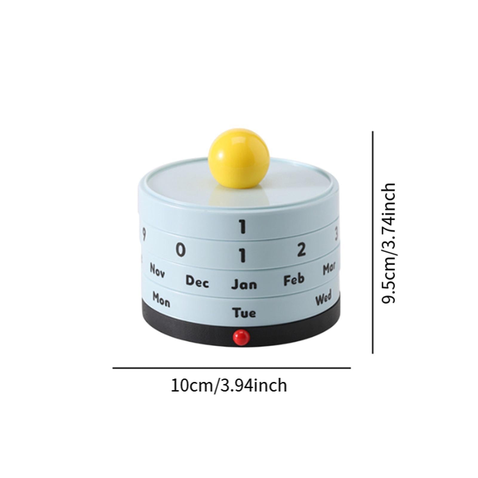 Desk Calendar Small Cute Standing Perpetual Calendar for Office Home Teacher blue