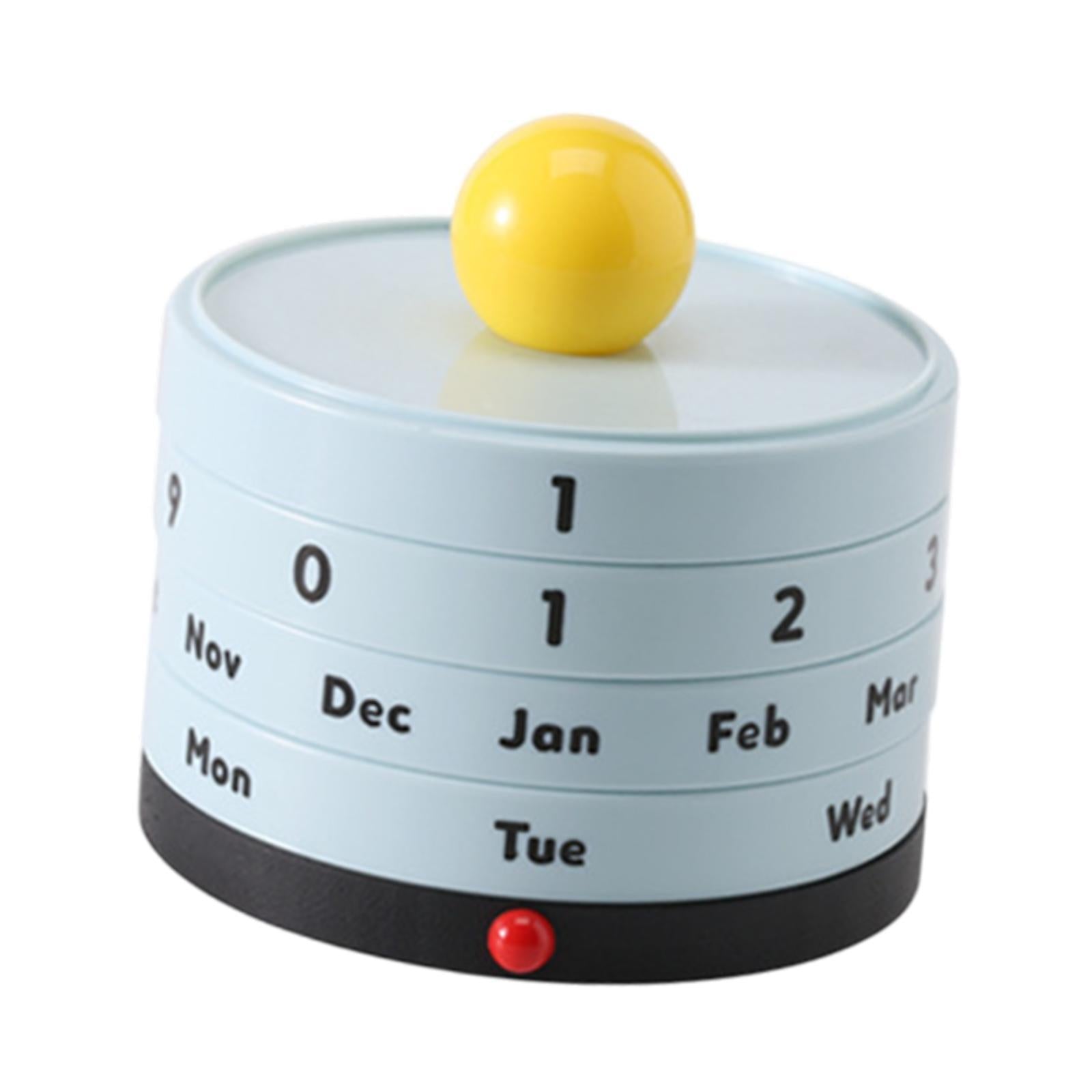 Desk Calendar Small Cute Standing Perpetual Calendar for Office Home Teacher blue