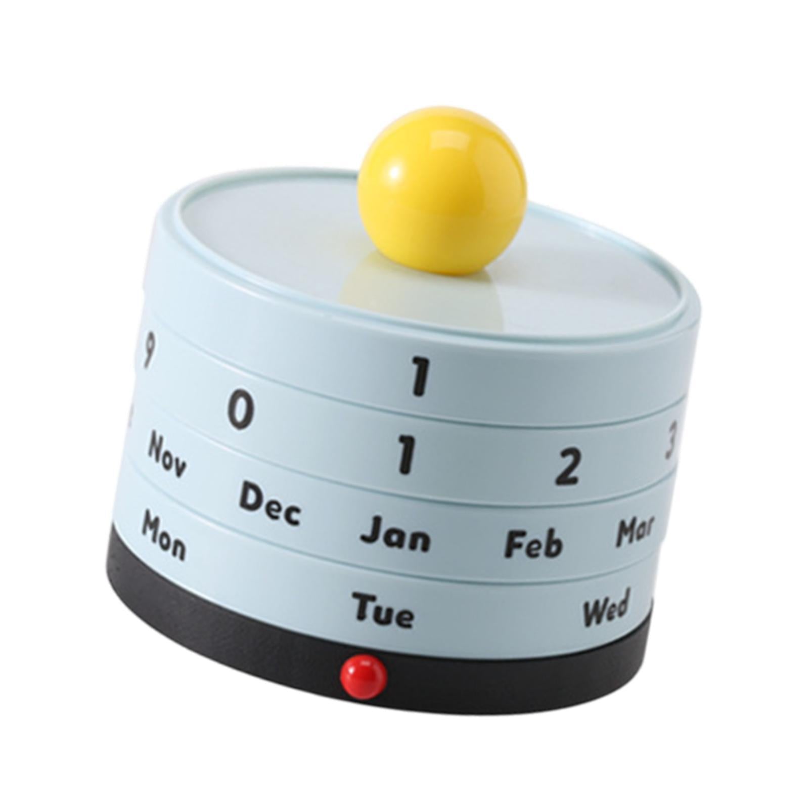 Desk Calendar Small Cute Standing Perpetual Calendar for Office Home Teacher blue