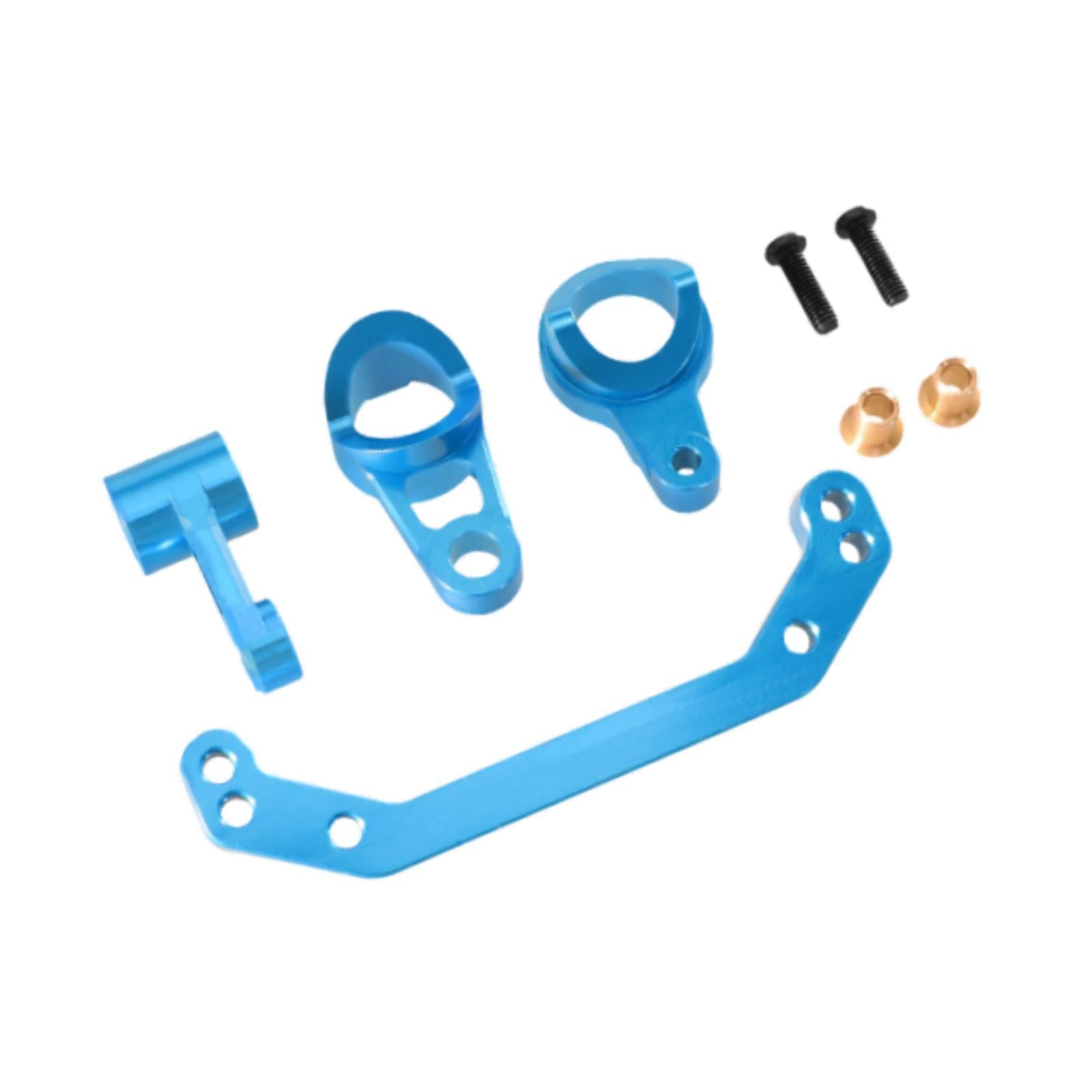 Aluminum Alloy Steering Assembly Upgrade for Ptg-2R 1/10 RC Car DIY Modified Blue