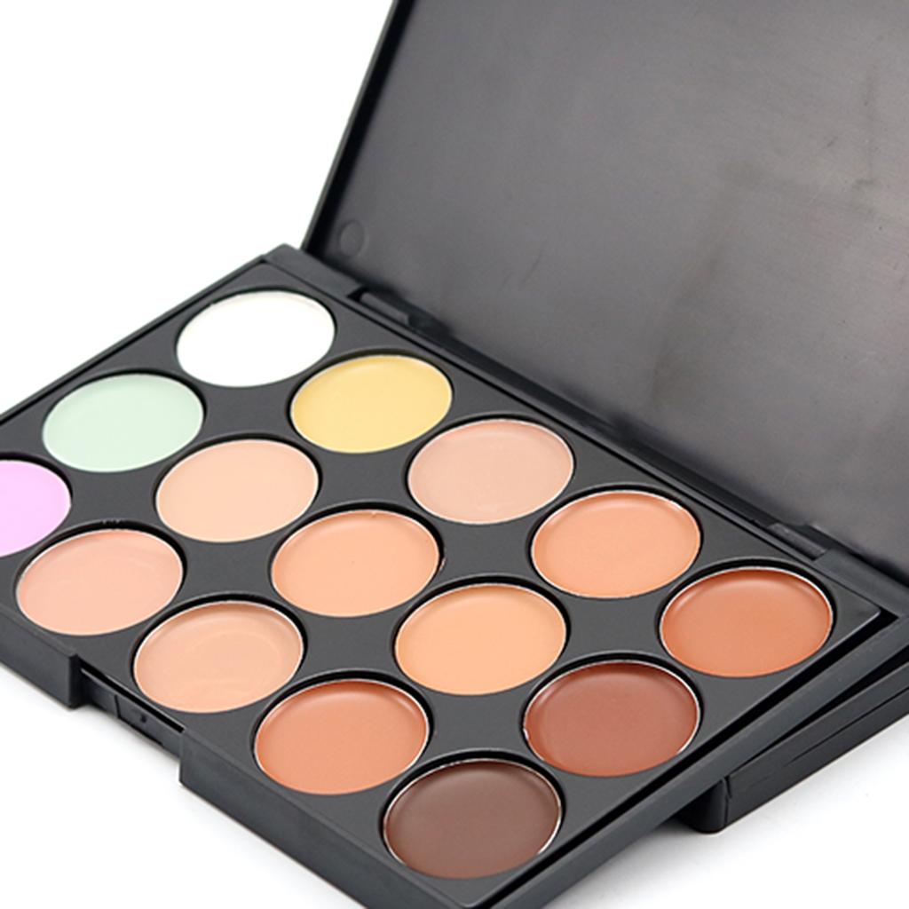 3x15 Colors Face Contour Cream Concealer Palette Blemish Eye Circles Cover #1