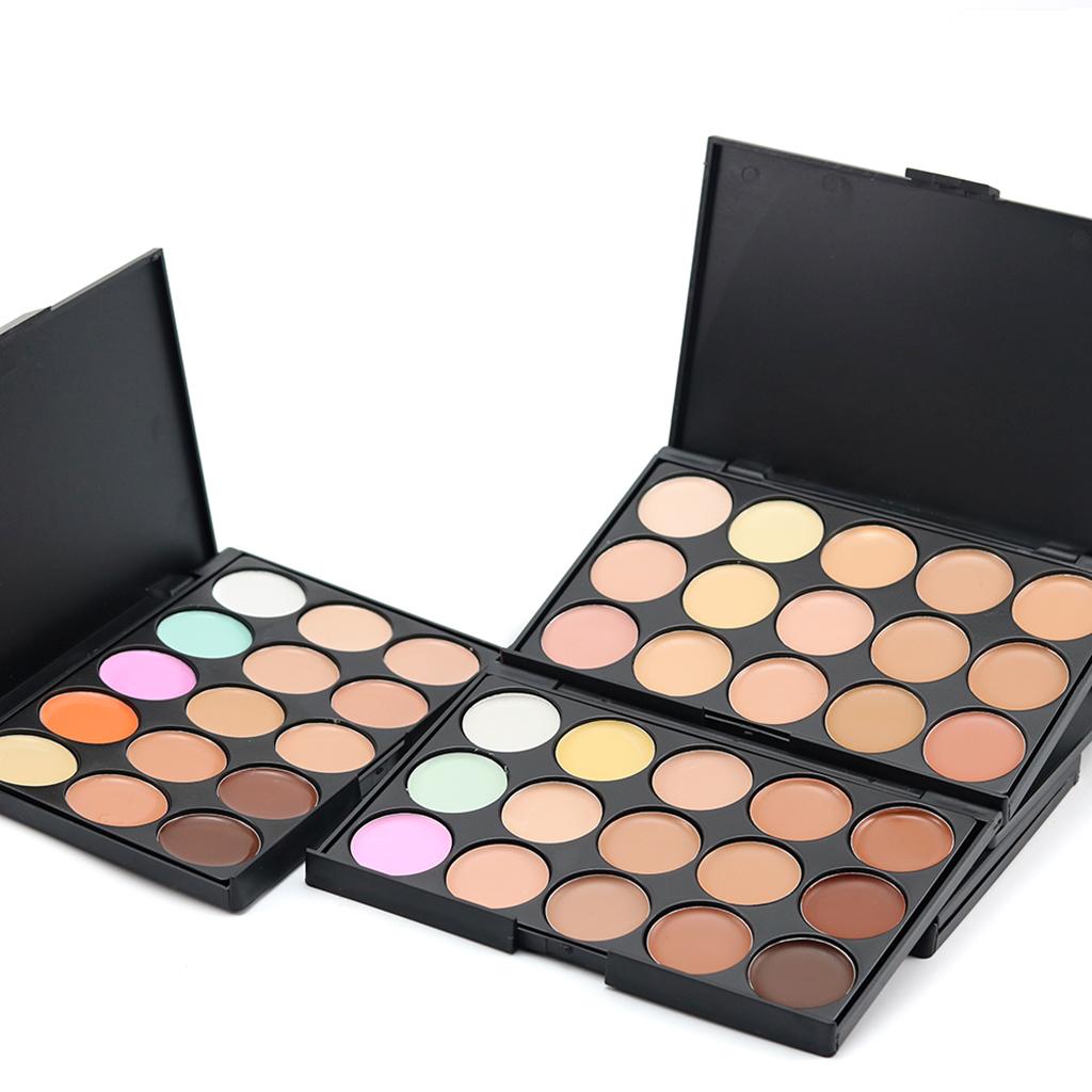 4x15 Colors Face Contour Cream Concealer Palette Blemish Eye Circles Cover #1