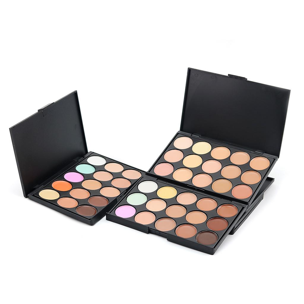 4x15 Colors Face Contour Cream Concealer Palette Blemish Eye Circles Cover #1