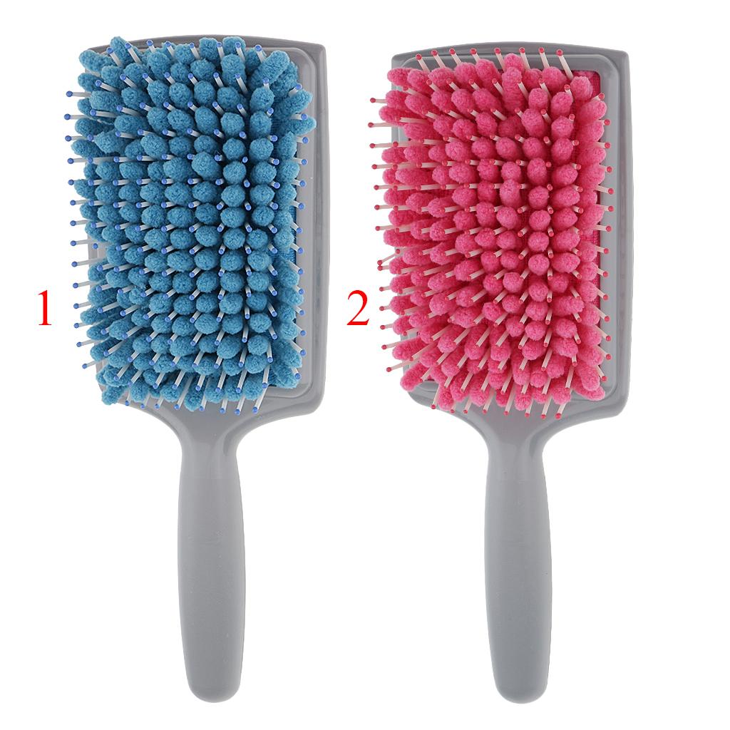 2 Pieces Quick Drying Hair Brush Comb Microfiber Towel Absorbent Wet