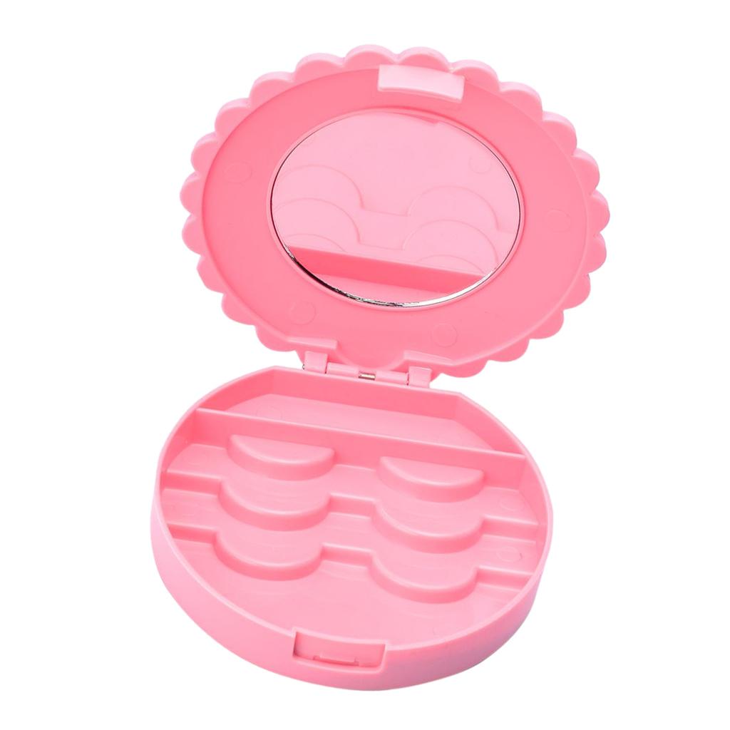 2xPink Protable False Eyelashes Carrier Container Storage Case Lash Holder Box