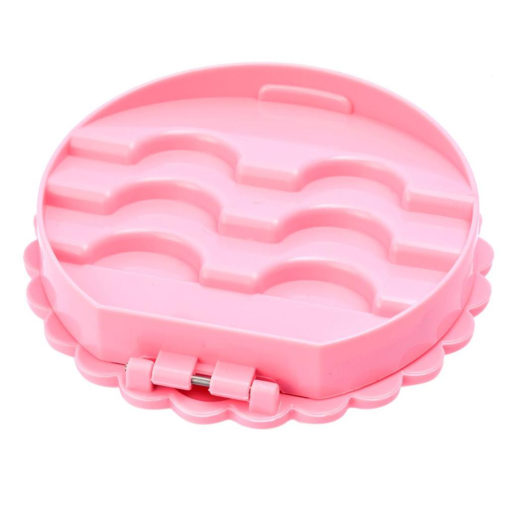 2xPink Protable False Eyelashes Carrier Container Storage Case Lash Holder Box
