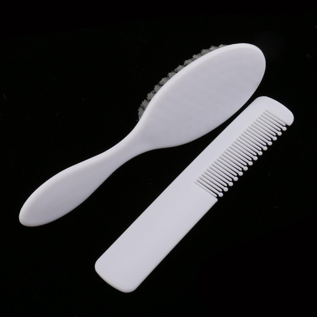 2x2PCS Safety Soft Baby Hair Brush Set Infant Comb Grooming Shower Design Kit